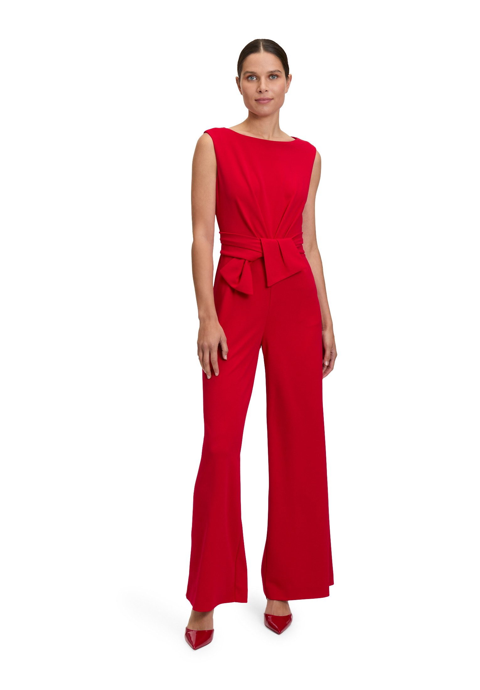 Vera Mont Overall Damen Jumpsuit mit weitem Bein (1-tlg) Bunddetail günstig online kaufen