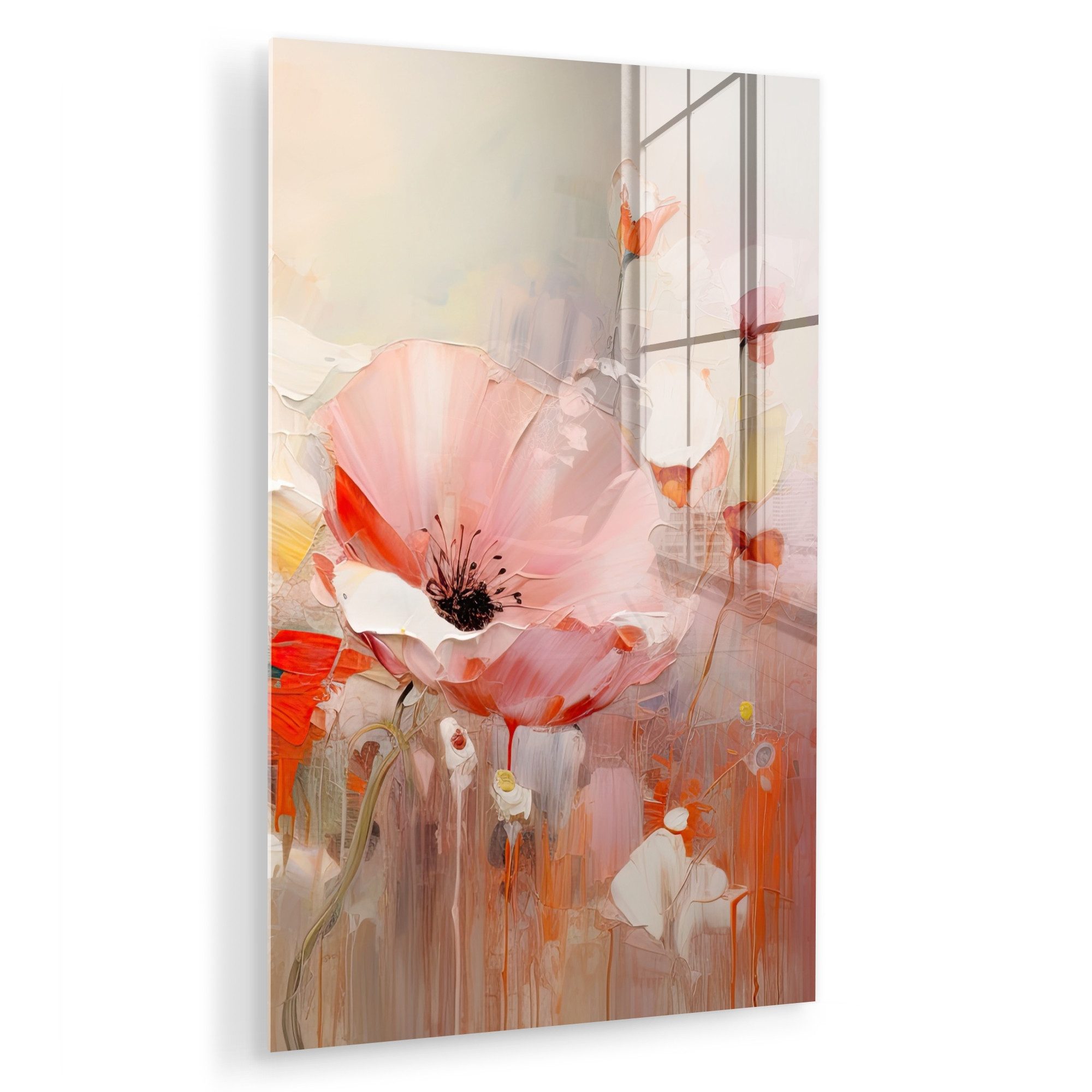 MuchoWow Acrylglasbild Blumen - Aquarell - günstig online kaufen