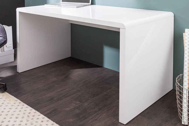 riess-ambiente Schreibtisch »FAST TRADE 120cm weiß«, Arbeitszimmer · Hochglanz · Modern Design · Home Office