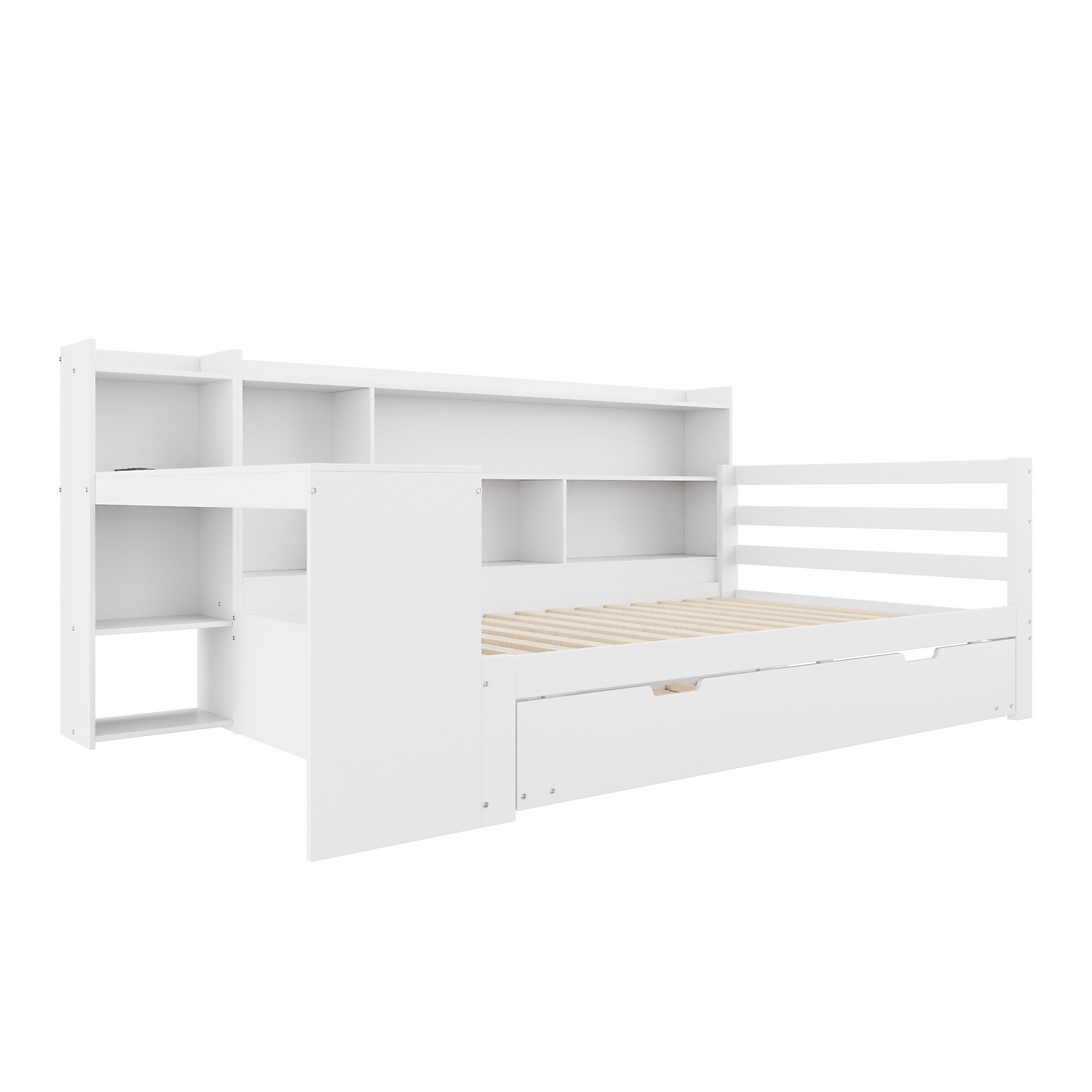 STILVORA Schlafsofa Daybett 90×200 cm Jugendbett mit Steckdose & Ausziehbet günstig online kaufen