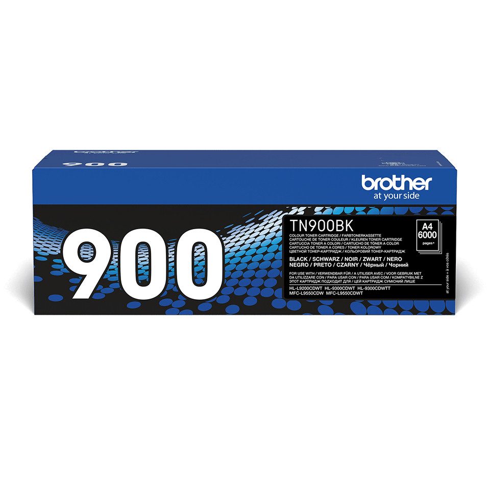 Brother Toner TN-900BK Schwarz (ca. 6000 Seiten) Tintenpatrone