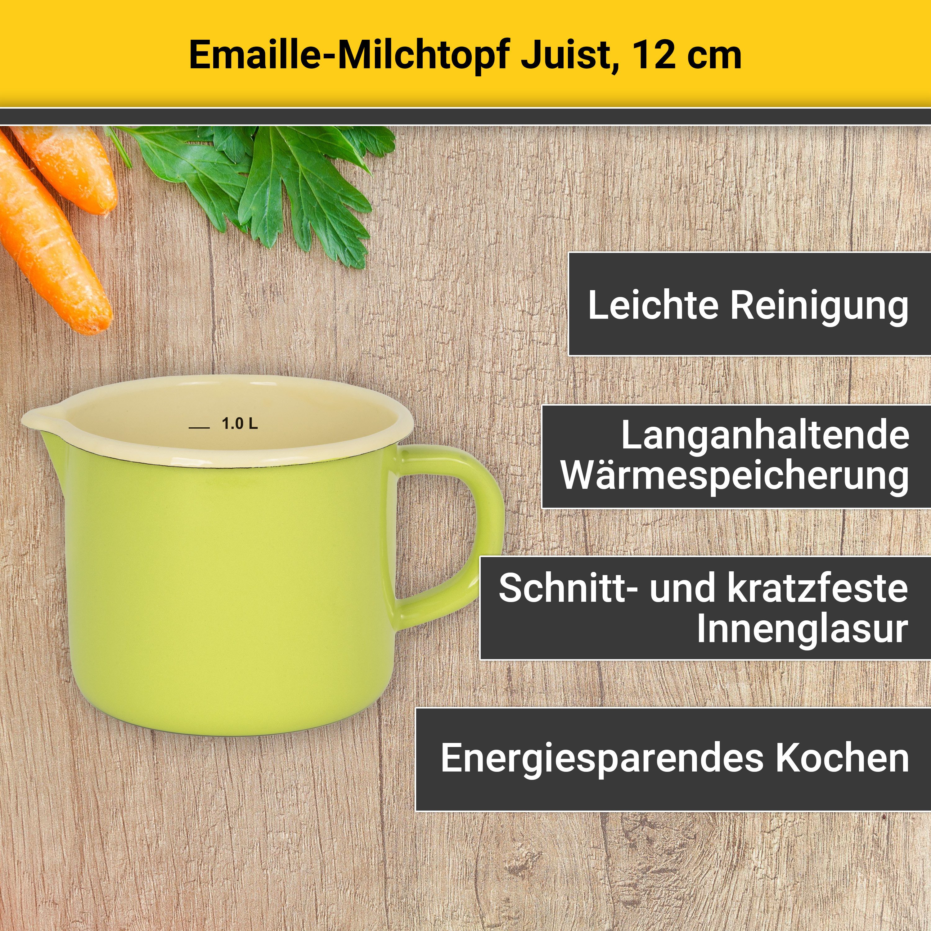 Krüger Milchtopf Juist, Emaille (1-tlg), Induktion