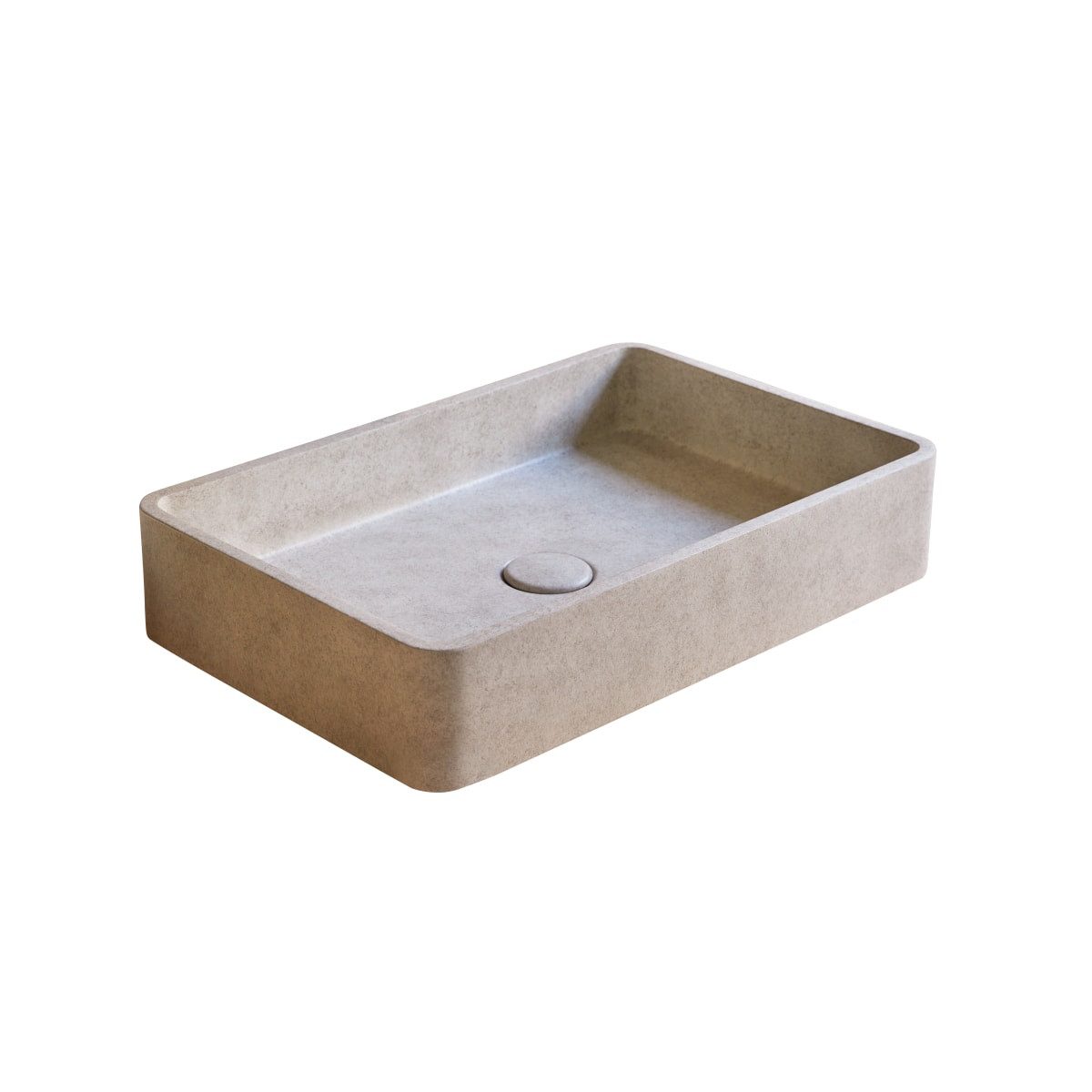 Tikamoon Waschbecken Waschbecken Iris aus grauem Beton günstig online kaufen