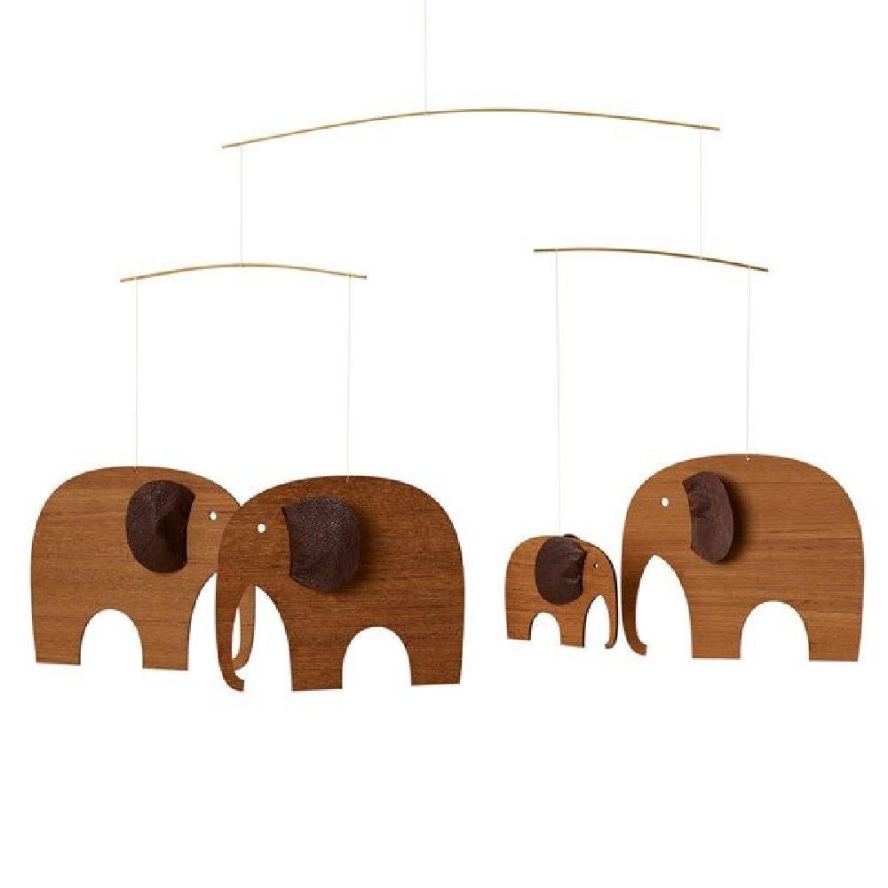 Flensted Mobiles Spiel Mobile Elefanten Party 4 Holz