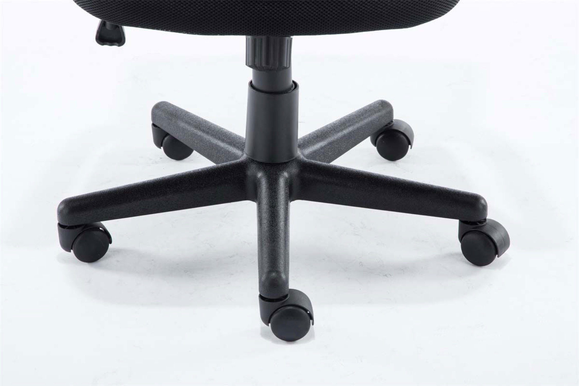 TPFLiving Bürostuhl Genf mit - orange Sitzfläche: Gestell: Microfaser Chefsessel, (Schreibtischstuhl, - XXL), Bürostuhl höhenverstellbar drehbar bequemer Rückenlehne 360° schwarz und Drehstuhl, Kunststoff