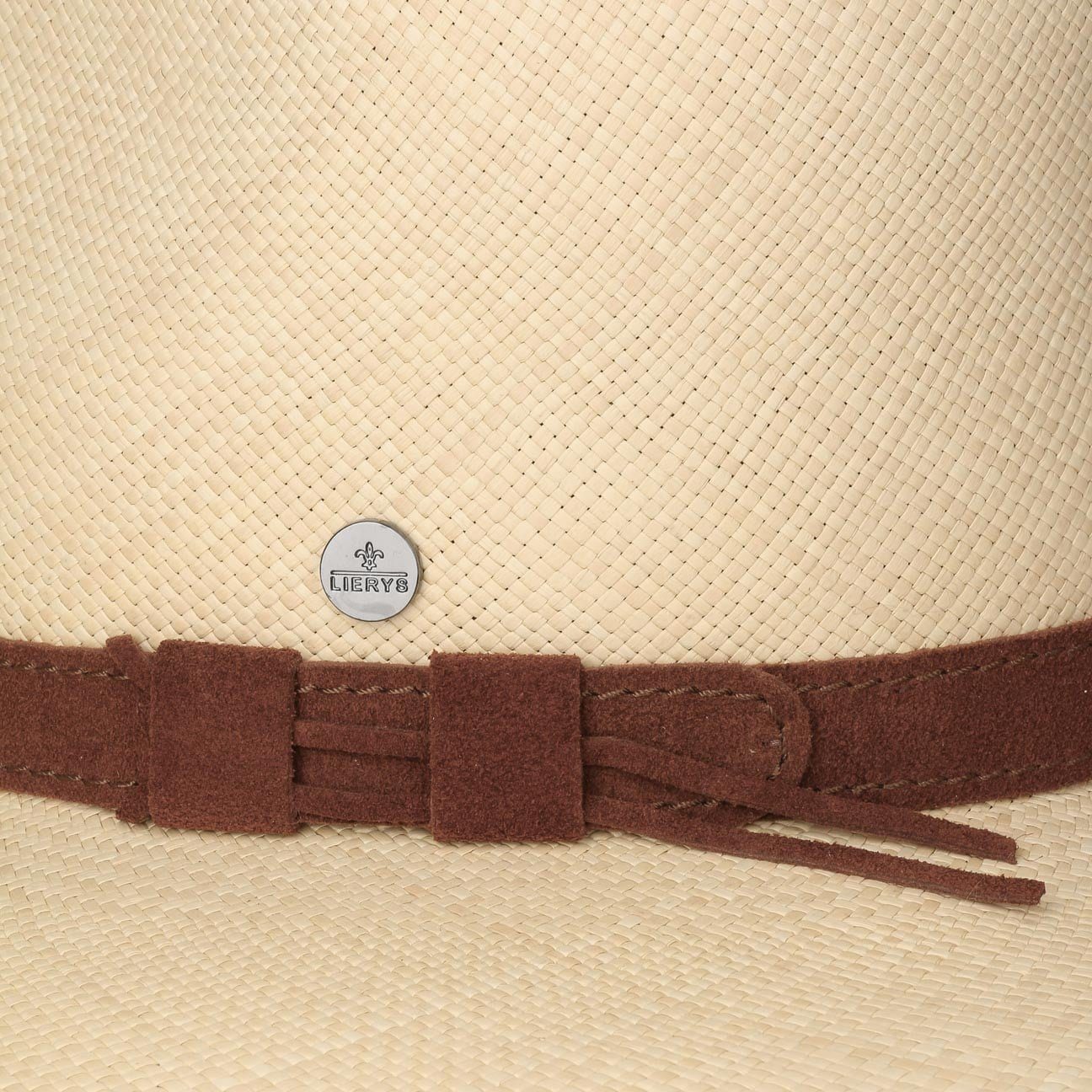 (1-St) in Ecuador Made Strohhut Lierys Lederband, mit Sonnenhut
