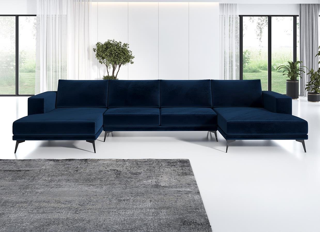 A&J MöbelLand GmbH Ecksofa Zorano MU MAX Blau 11