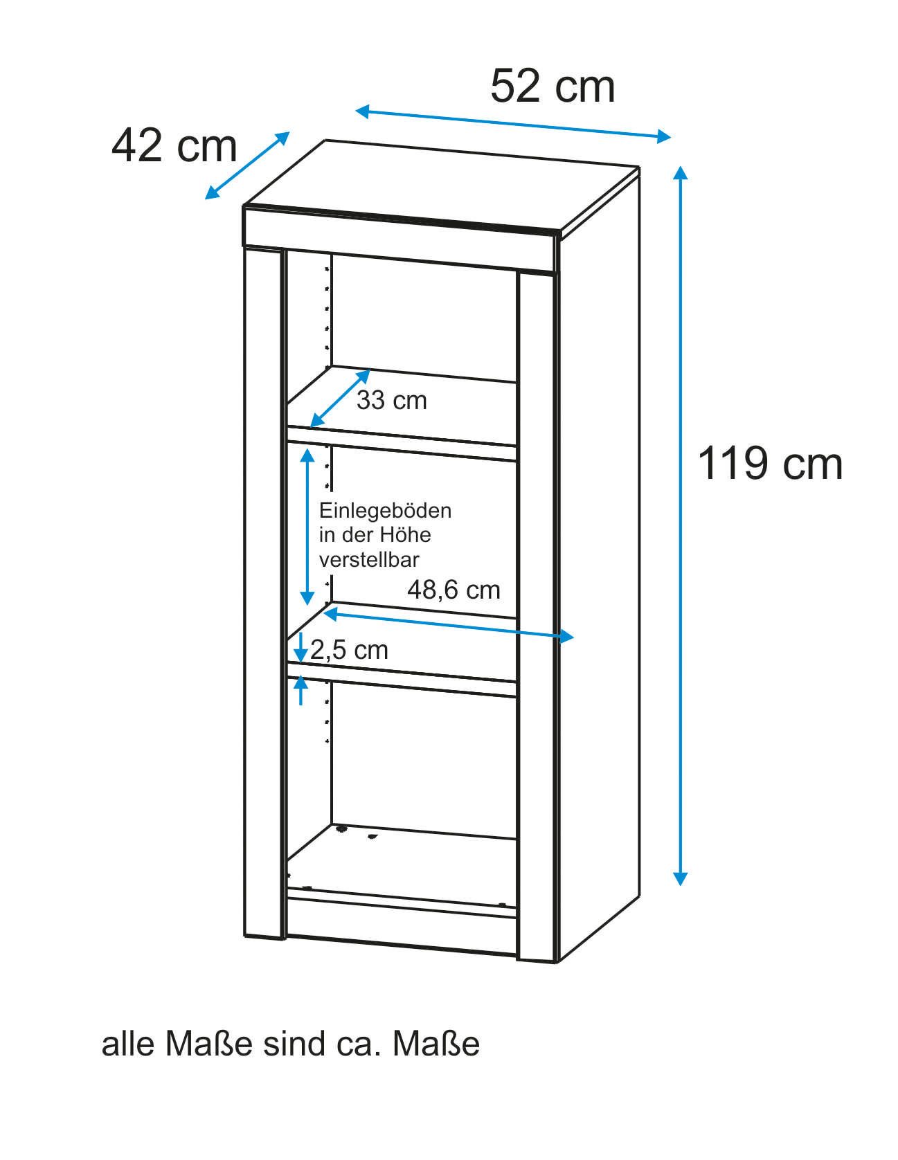 VOGL Möbelfabrik Aktenregal "Toronto", Breite 52cm bzw. 90cm, Made in Germa günstig online kaufen