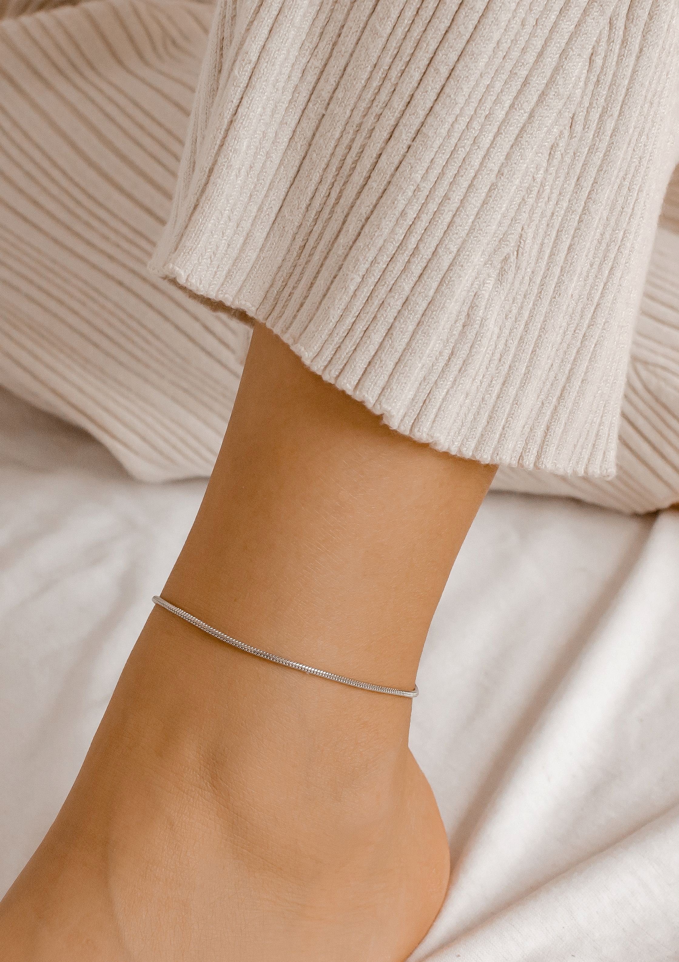 Hey Happiness Fußkette Schlange Edelstahl Damen günstig online kaufen
