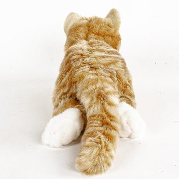 Uni-Toys Kuscheltier Kuscheltier Katze rot getigert liegend 40 cm Uni-Toys