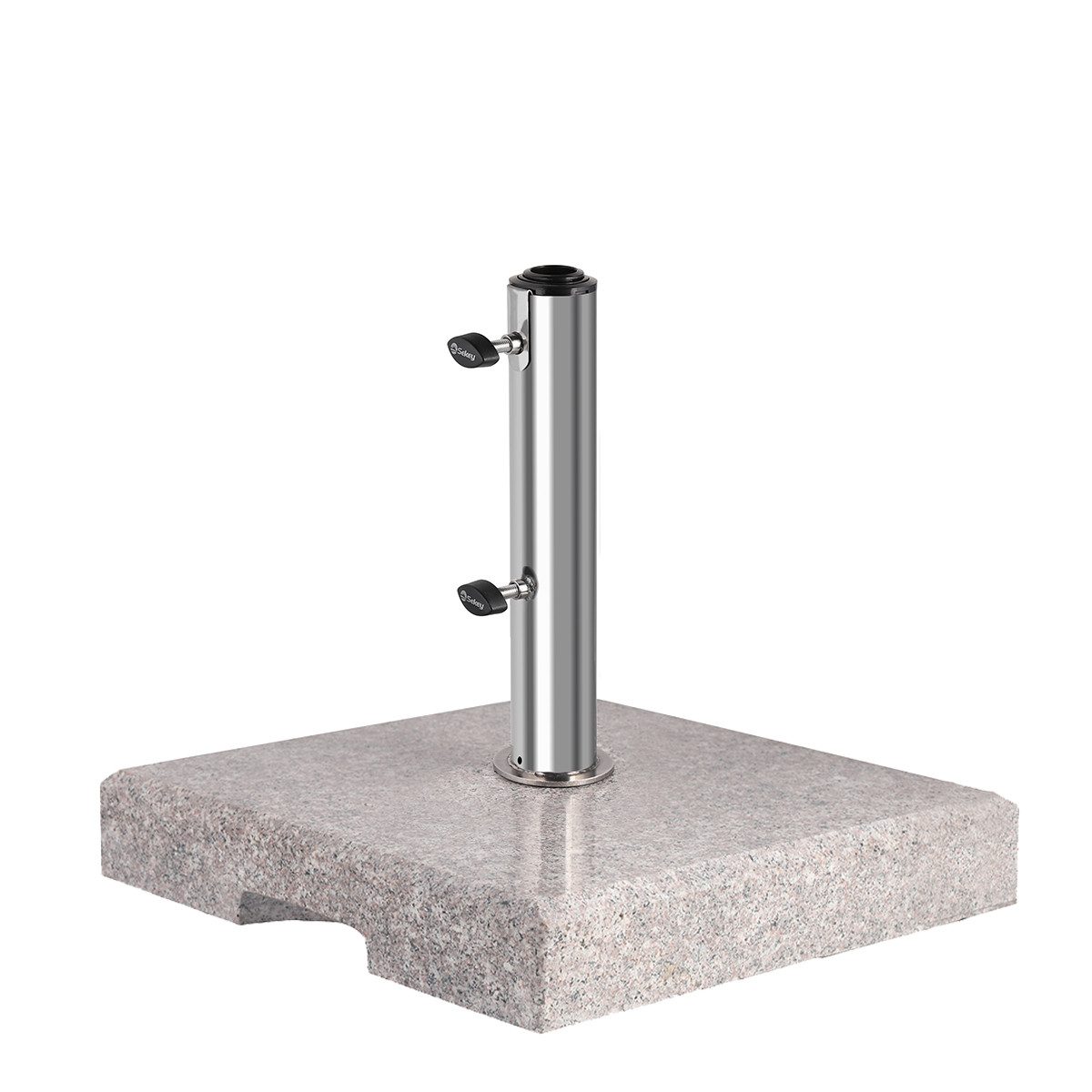 Sekey Betonschirmständer 25/29 kg Sonnenschirmständer Granit, Rechteckig, für Balkon, für Stöcke bis Ø 48 mm