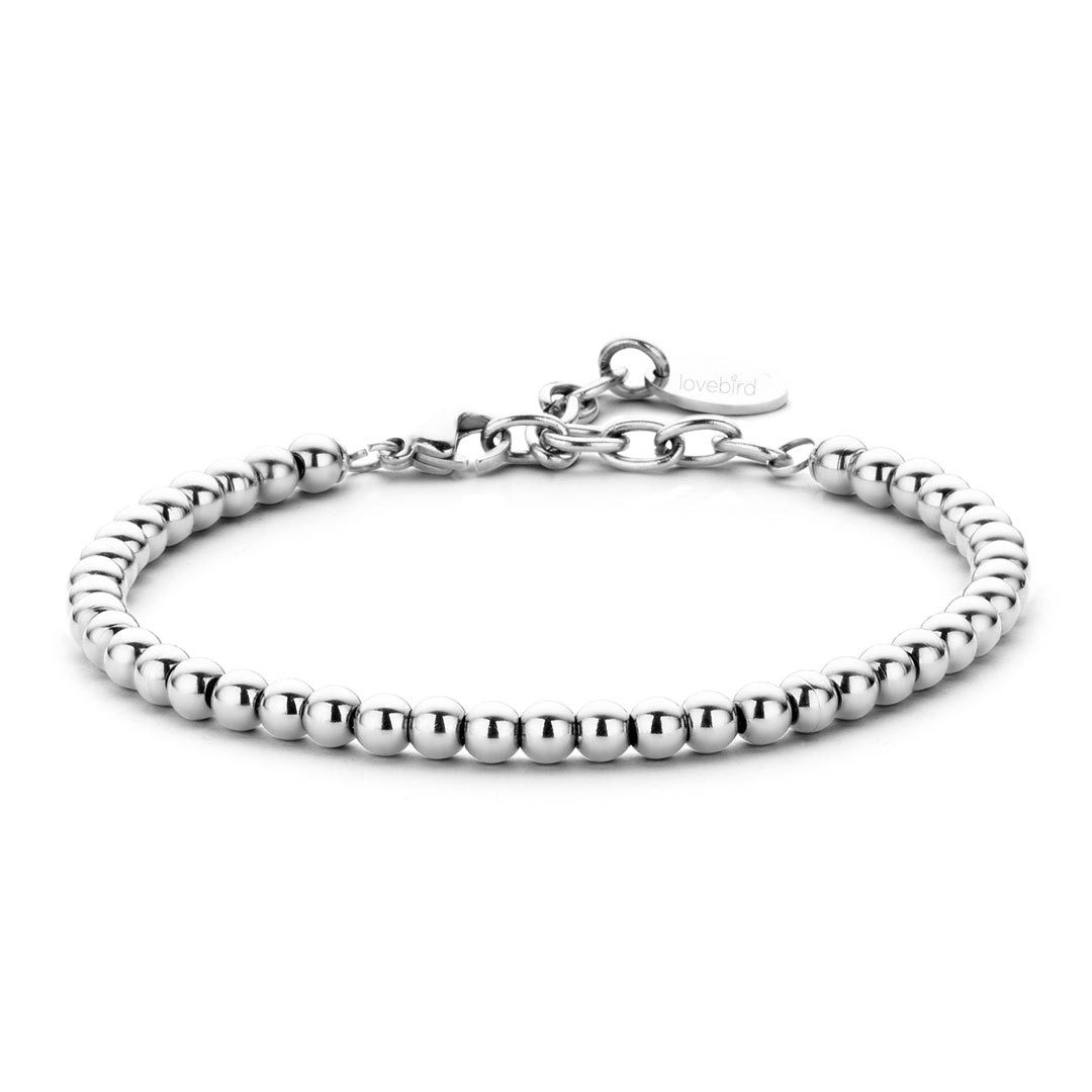 Armband Lovebird Kugel Armband Edelstahl silber