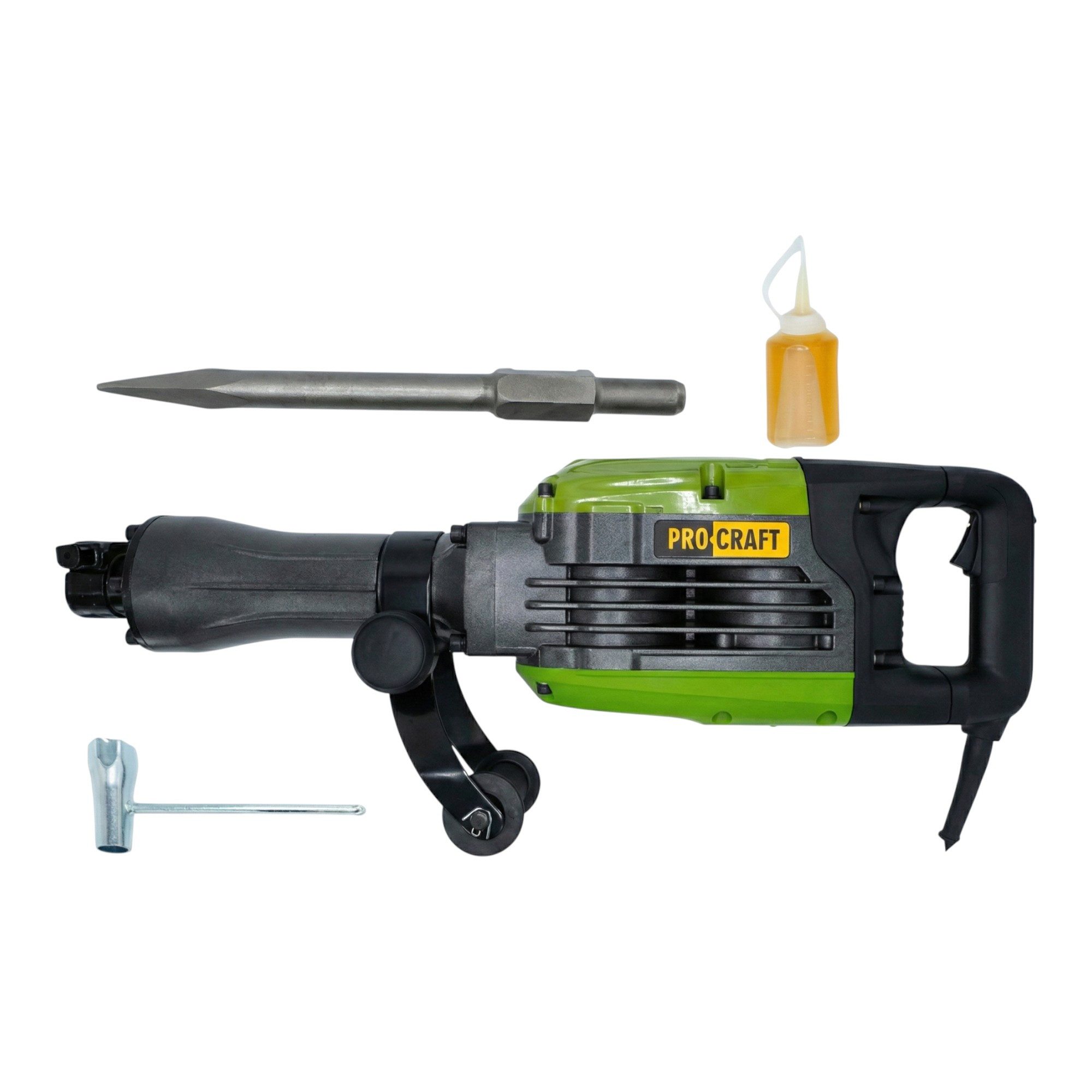 Procraft Abbruchhammer PSH2600 Abbruchhammer 1200 W 50 J 1400 Schläge / min + Meißel + Koffer
