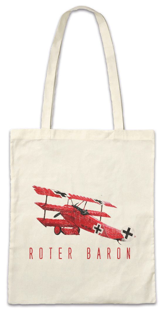 Beuteltasche Roter Baron Stofftasche Air Force Red Baron Rote Manfred Richthofen