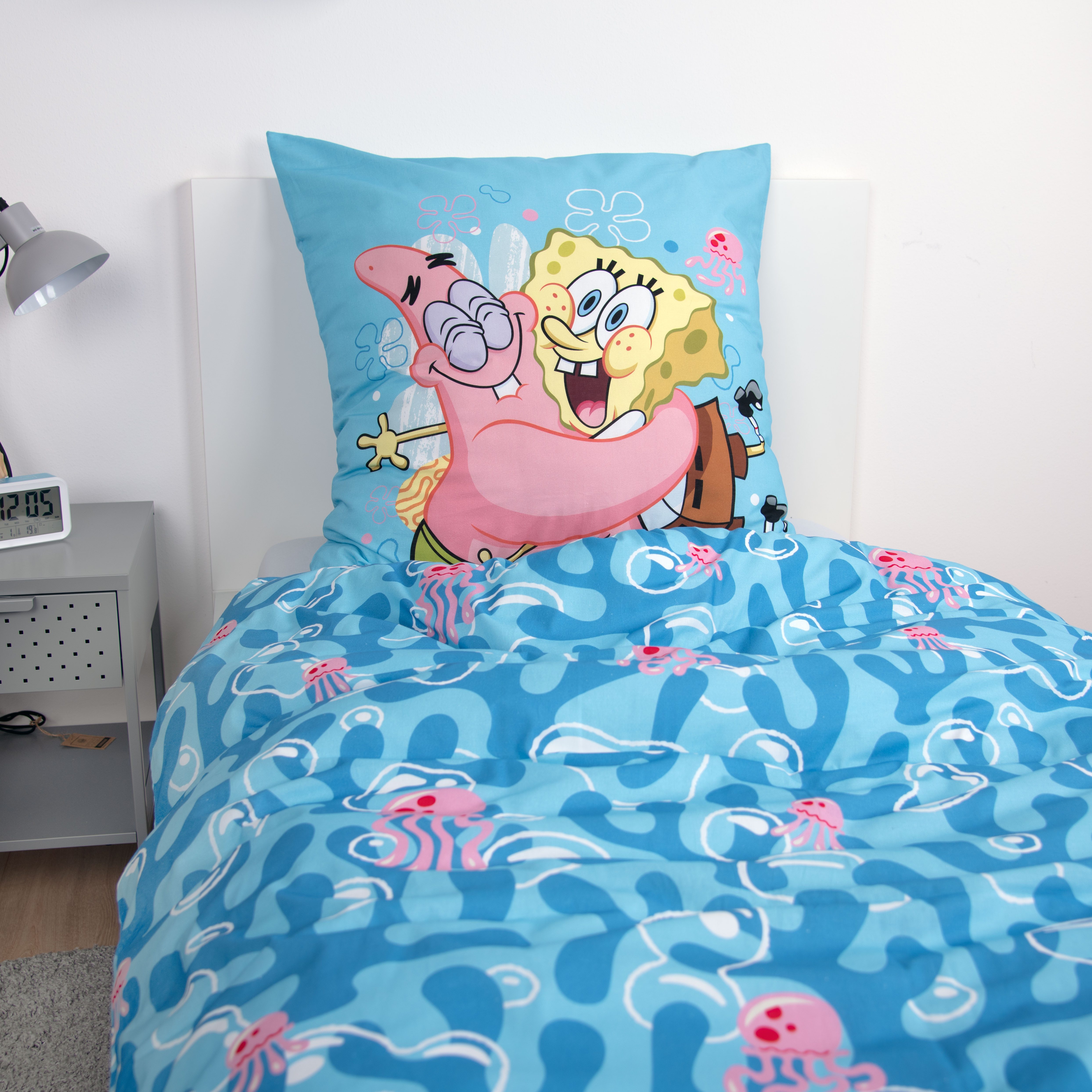 Sponge Bob Bettwäsche Sponge Bob, Renforcé, 2 teilig, Wendebettwäsche