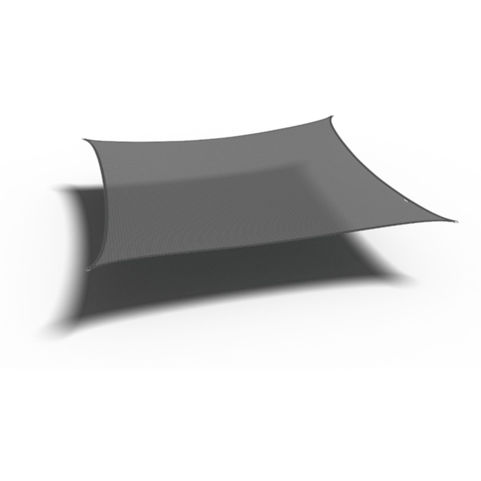 Platinum Sonnensegel nesling Sonnensegel Quadrat Sonnenschutz 3,6x3,6 m Windschutz Grau