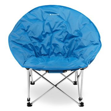 Navaris Campingstuhl Moon Chair Faltsessel rund XXL - Campingstuhl mit Tasche - div. Farben (1 St)