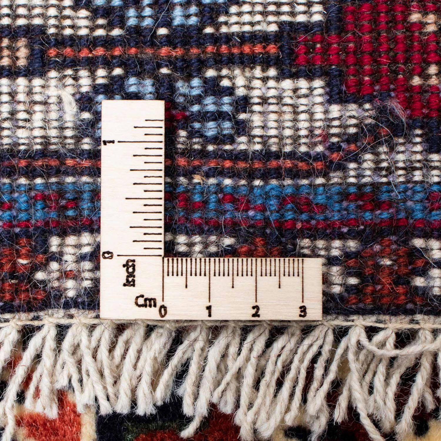 Medaillon Handgeknüpft morgenland, Raj cm, 8 mm, - Höhe: Täbriz 50 rechteckig, 90 x scuro 63 Wollteppich Blu