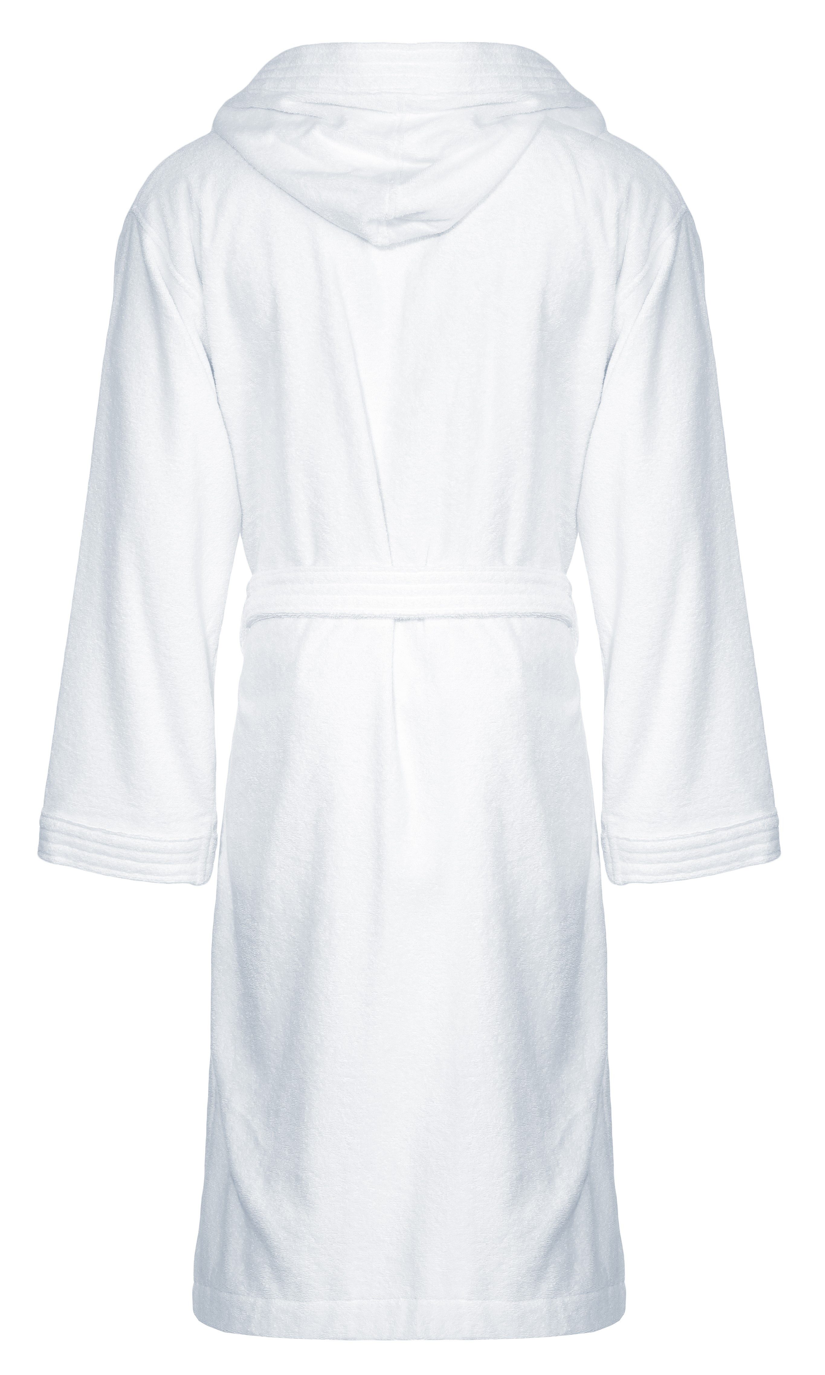 CLASS HOME COLLECTION Unisex-Bademantel mit Kapuze – Baumwoll-Frottee Morgenmantel für Damen & Herren, klassisch, 100% Baumwolle, Kapuze, Binde Gürtel, Mit Kapuze, zwei aufgesetzten Taschen und Bindegürtel