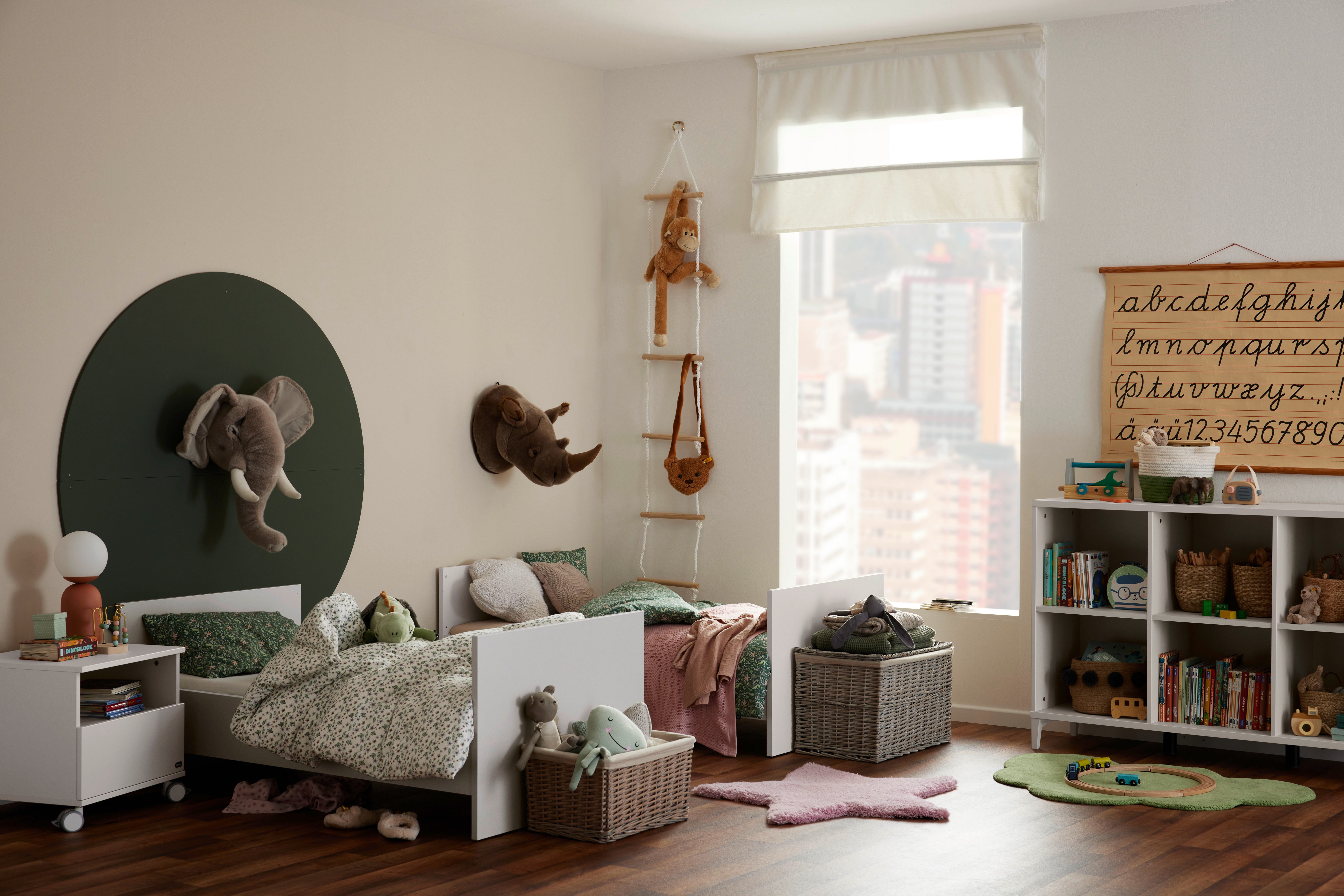 YUNY by PAIDI Umbauseiten SISTER LOU für den Umbau vom Babybett zum Juniorbett, Erweiterungs-Set Kinderbett 70x140cm in Beige