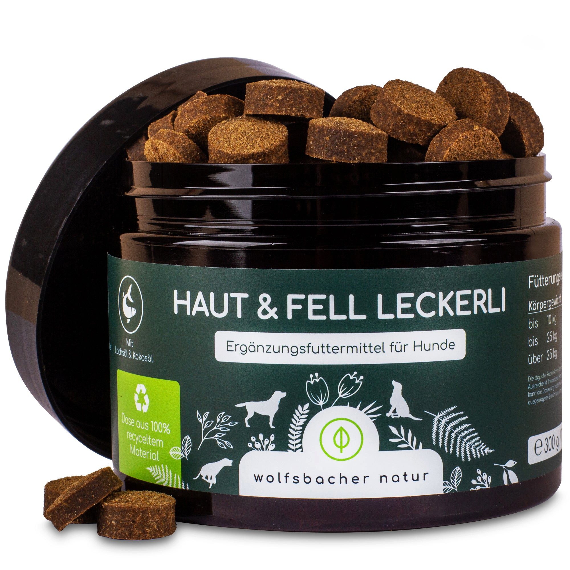 Wolfsbacher Natur Haut & Fell Leckerli - Snack mit Funktion für Hunde, für: Hund