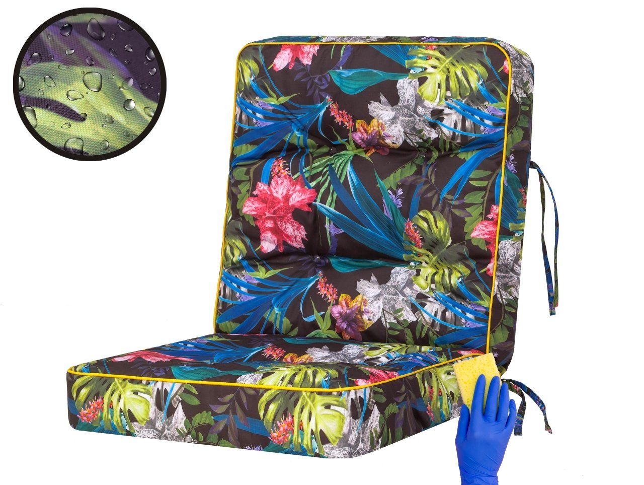 Bjird Bankauflage Venus 50 cm, 60 cm, 100 cm, 120 cm, 150 cm, 180 cm, (1 St), für Gartenbank und Hollywoodschaukel