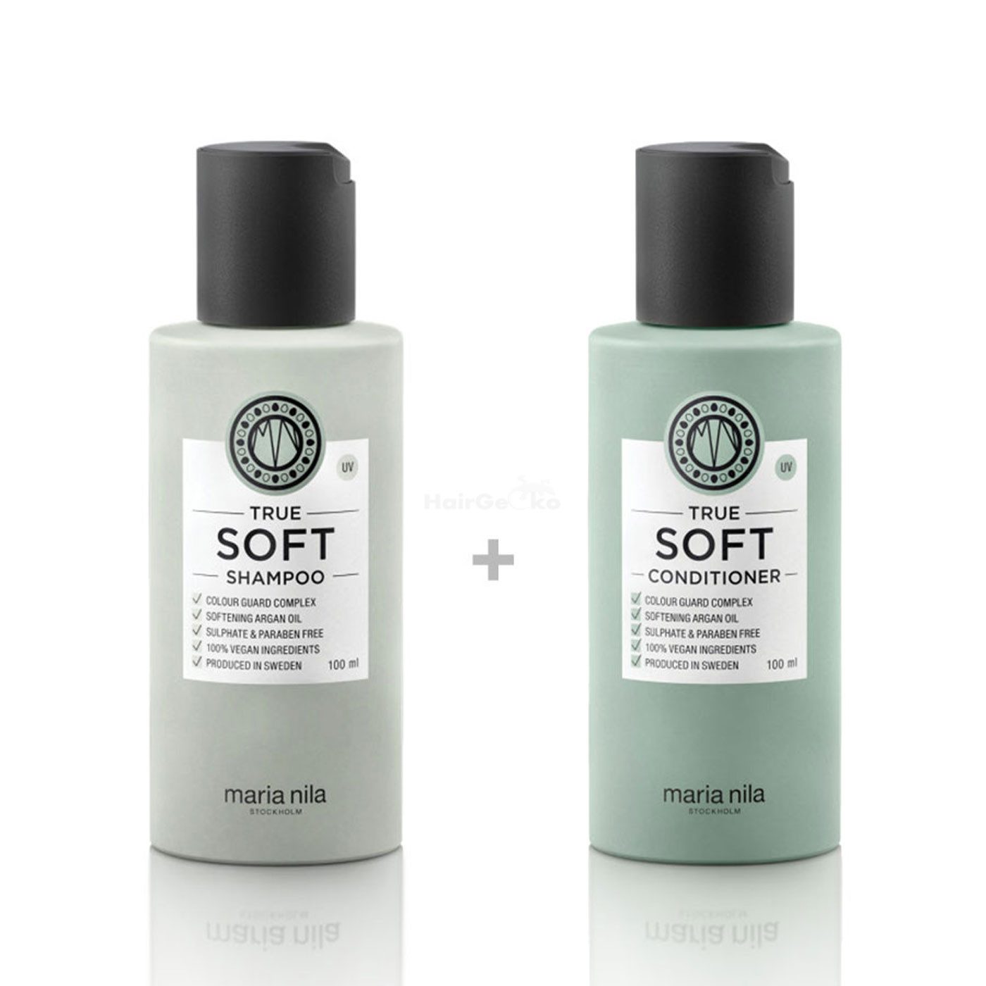 Haarshampoo Maria Nila True Soft Set - Shampoo 100 ml + Conditioner 100 ml