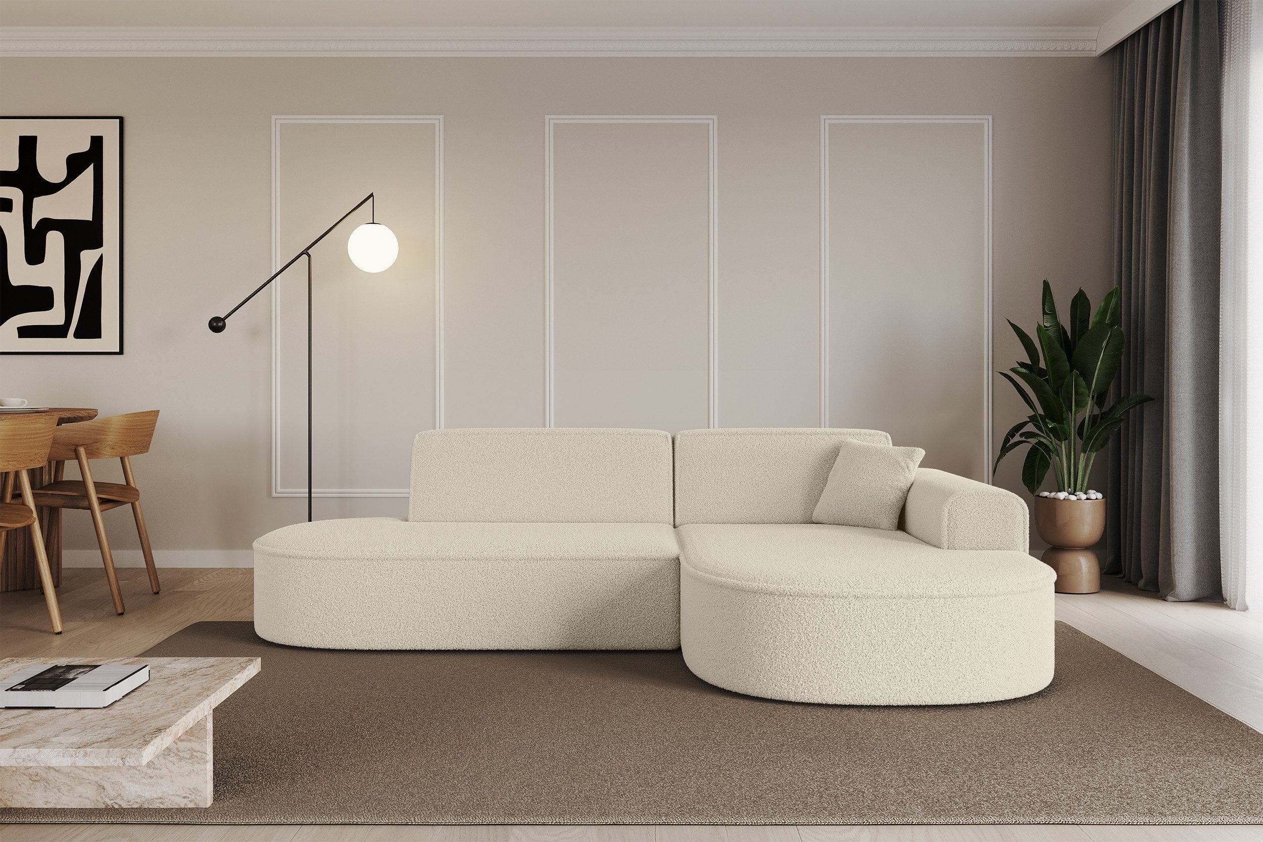 ALTDECOR Ecksofa MARI-L1, Sofa Praktische Bequeme Funktionsecke Couch L-Form Eckcouch, Corner Sofa L-Form Vielseitige Sofa Wohnlandschaft Wohnzimmer