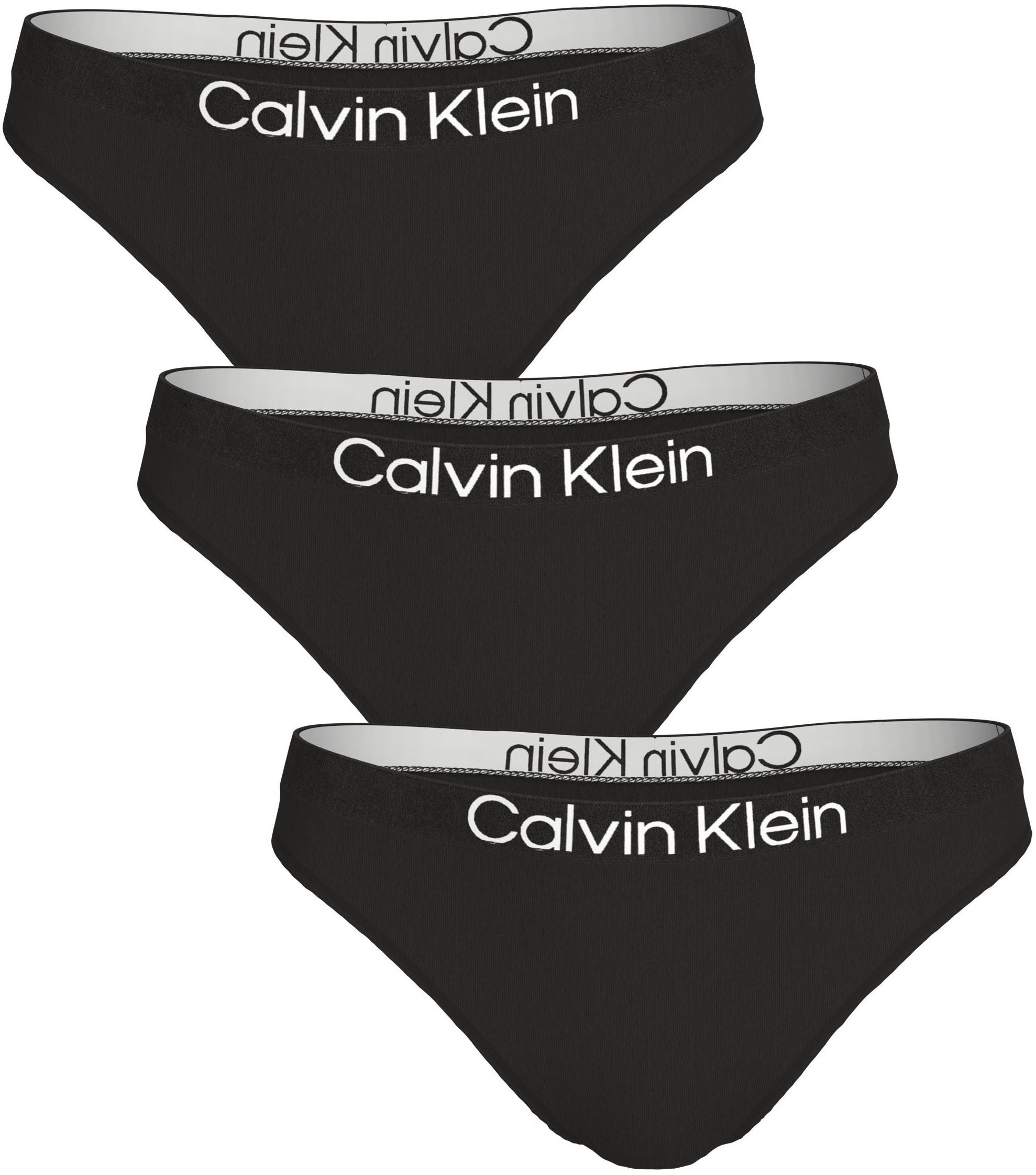 Calvin Klein Underwear Tanga THONG 3PK (Packung, 3er-Pack) Körpernahe Passform mit elastischem Bund