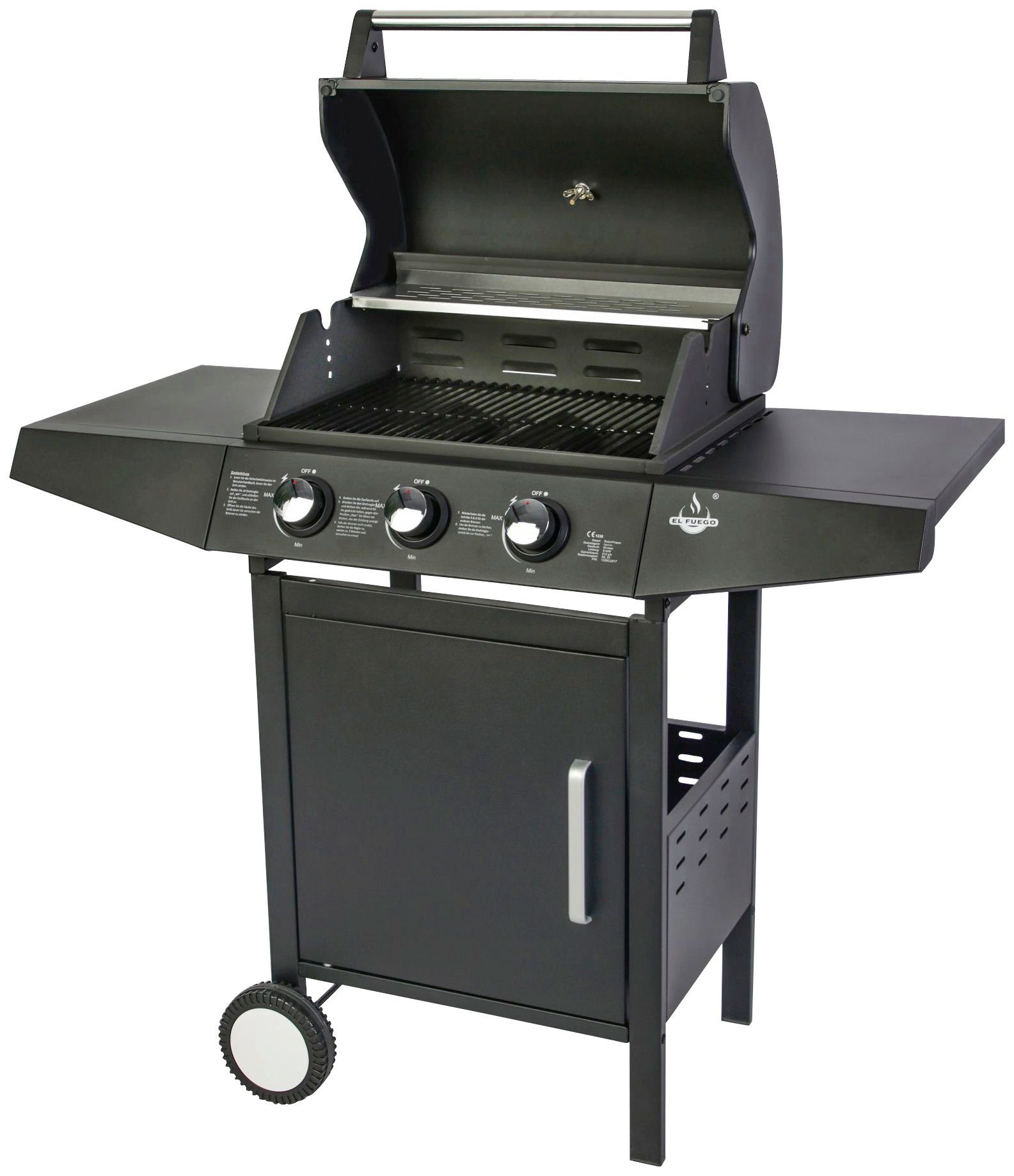 El Fuego Gasgrill San Angelo, BxTxH: 110x53x102 cm – Bild 2 von 5