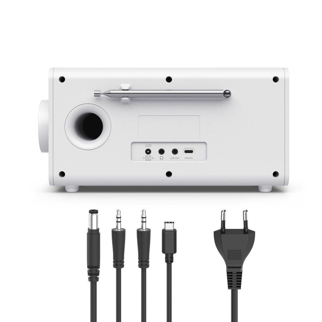 Hama Digitalradio mit DAB+ FM Bluetooth und Wecker Digitalradio (DAB) (Digitalradio (DAB), 5 W, 4,3 Zoll TFT Display, große Tasten, Direktwahltasten)