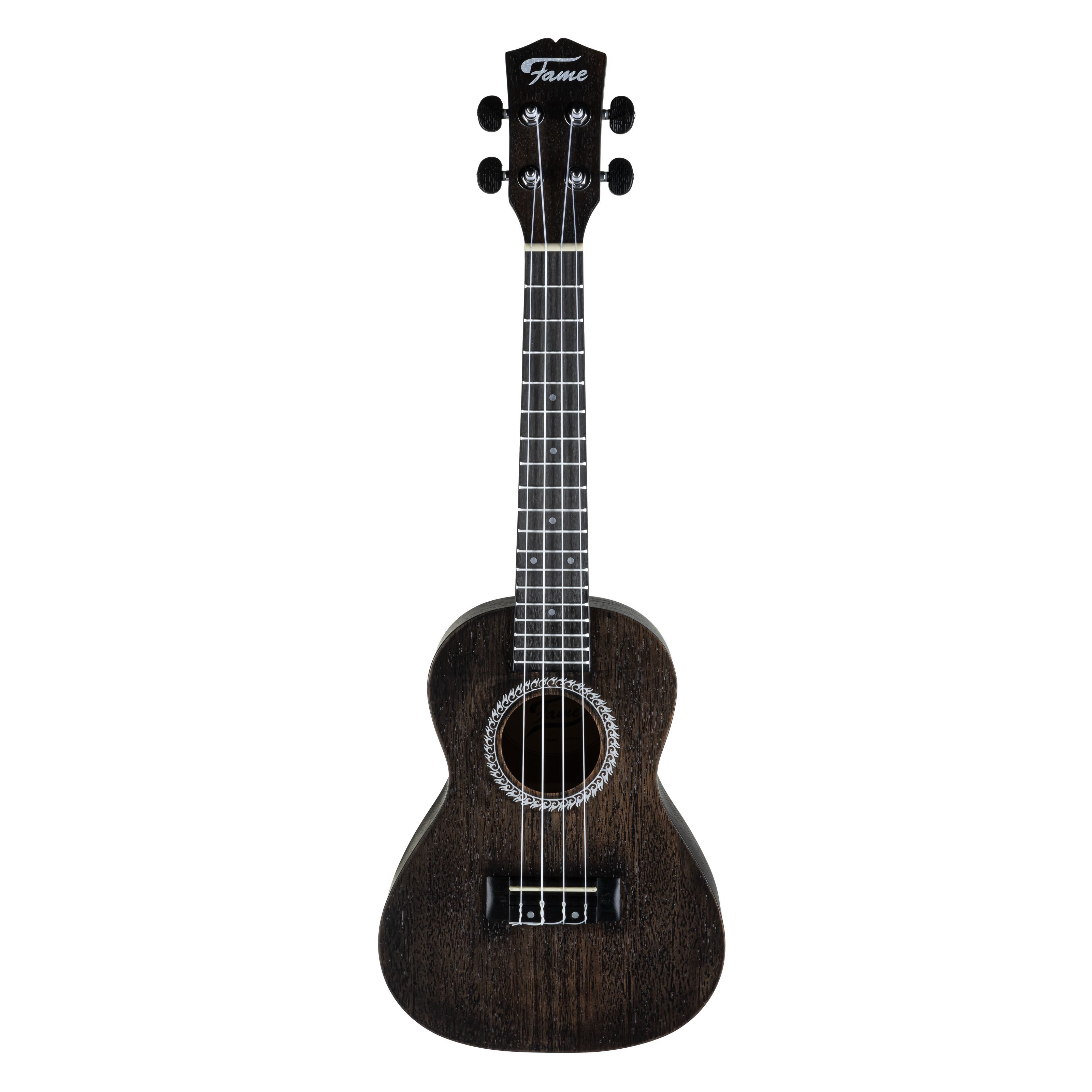 FAME Ukulele, Ukulelen, Konzert Ukulelen, Deluxe Concert Ukulele Lite Black - Konzert Ukulele