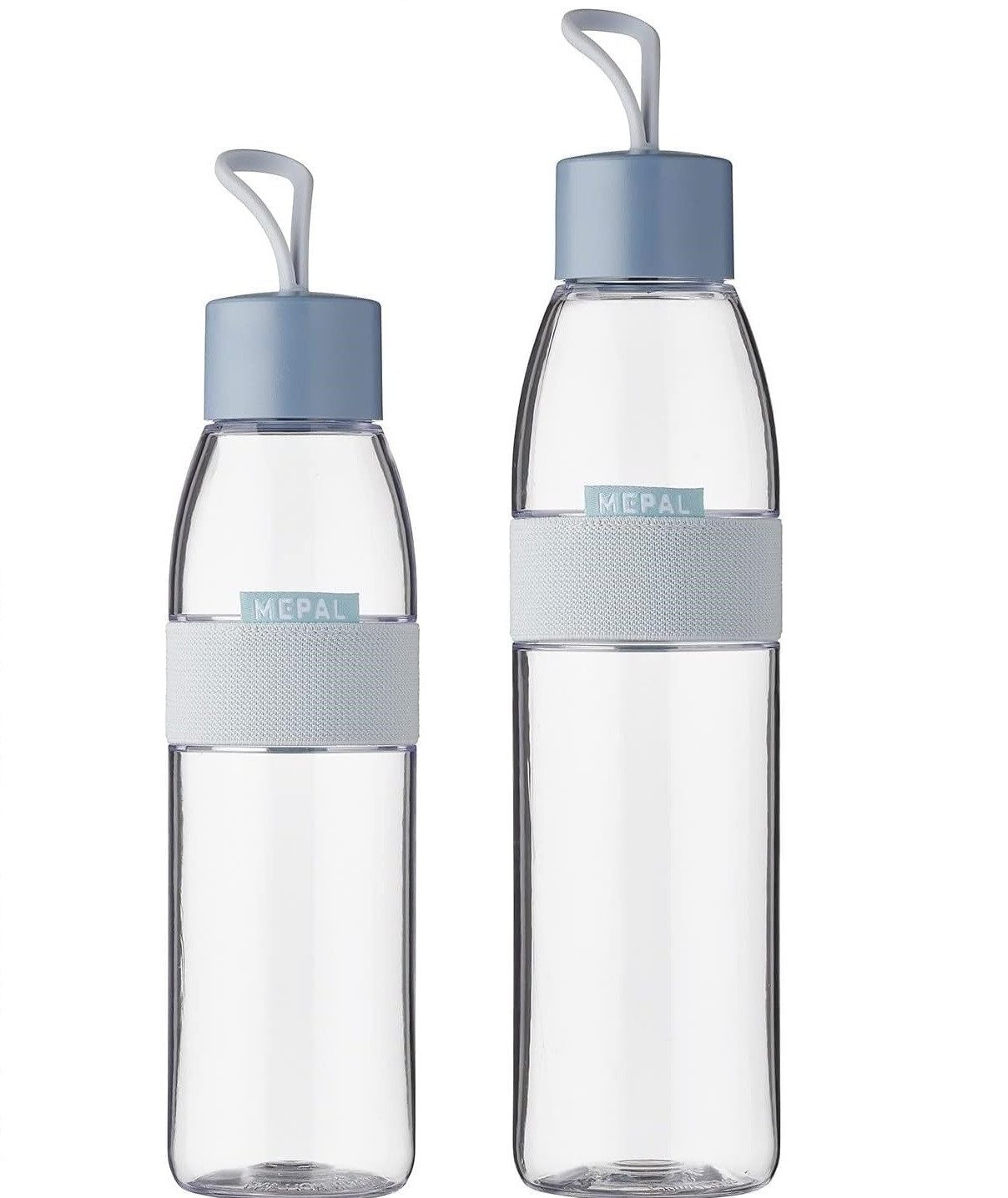 Mepal Trinkflasche Trinkflasche Duo Pack Nordic Blue 500 & 700 ml, bruchfest, Für kohlensäurehaltige Getränke, auslaufsicher, spülmaschinengeeignet