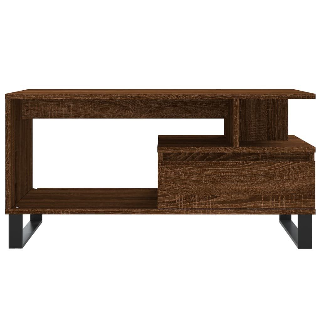 90x49x45 Holzwerkstoff (1-St) | Couchtisch Braune Braune Braun cm Eiche Couchtisch Eiche vidaXL Eichen-Optik