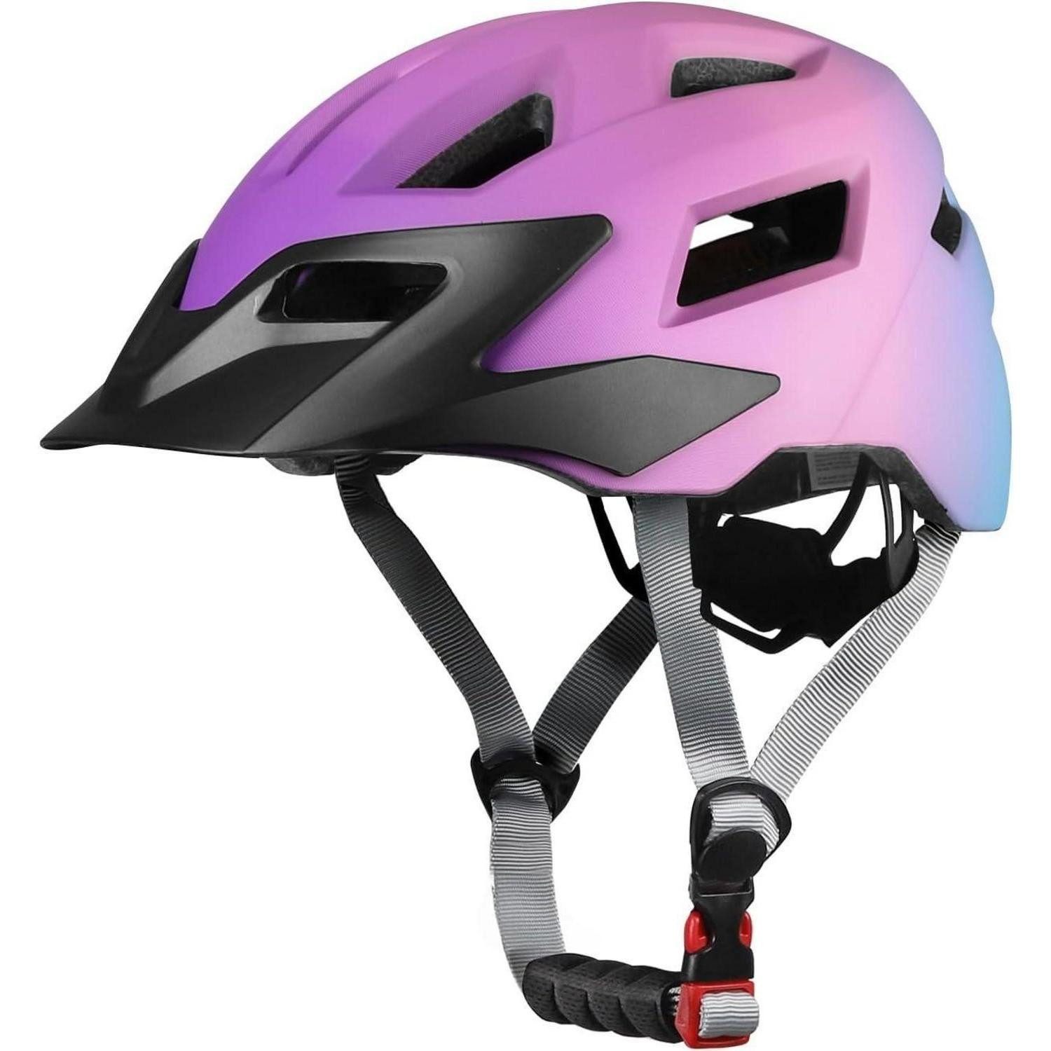 LuxusKollektion Kinderfahrradhelm Kinder Fahrradhelm Mädchen Jungen verstellbar blau 52-56 cm S