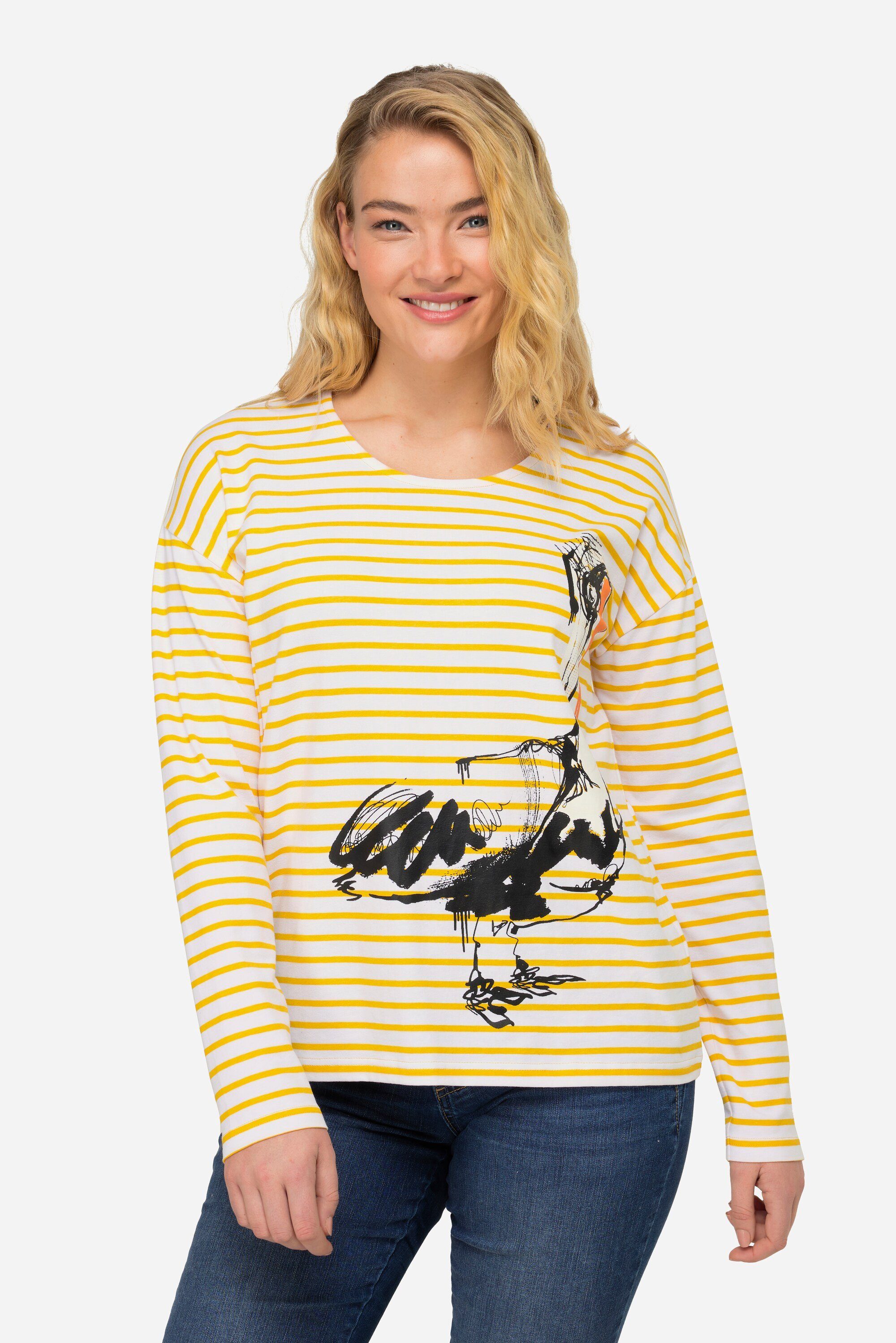 Laurasøn T-Shirt Ringel-Shirt Pelikan-Print Made in günstig online kaufen