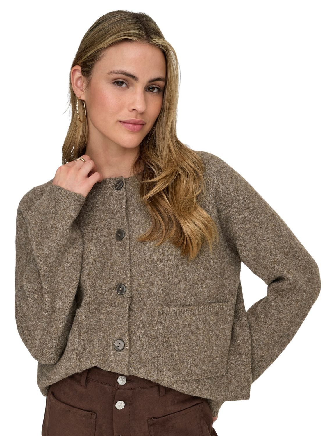 ONLY Strickjacke ONLPIEMONTE L/S CARDIGAN mit Stretch