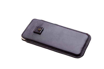 Cerbery Smartphone-Hülle »Cronus & Rhea - Smartphone Tasche mit Zugband aus Leder (Athena) - Hülle Etui Case - Mit Geschenkbox« 19,1 cm (7,5 Zoll), Rindsleder