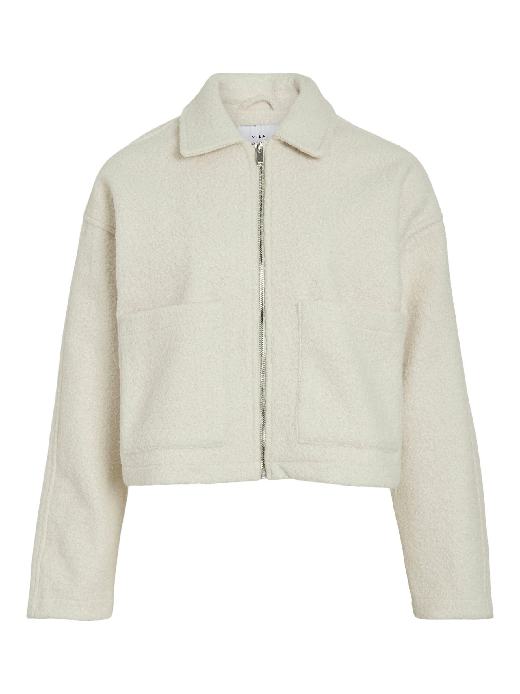 Vila Blouson Kuschelweiches Design mit Taschen und Reißverschluss (1-St) VI günstig online kaufen