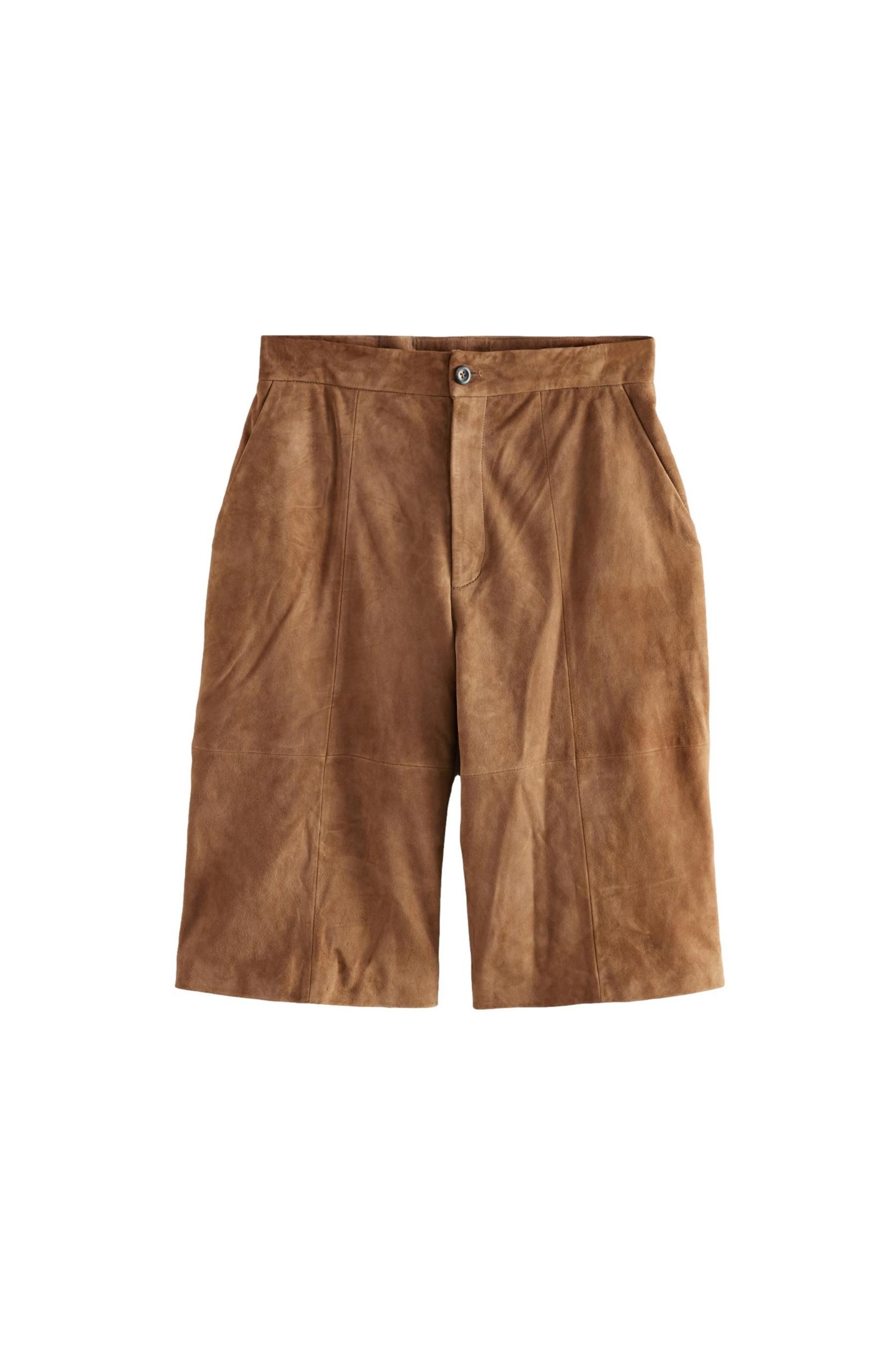 Next Shorts Jort-Shorts aus echtem Veloursleder (1-tlg)