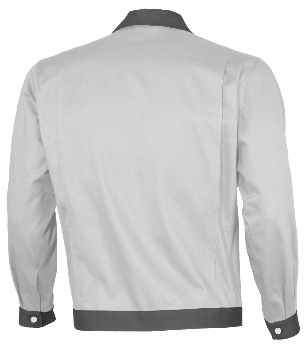 Qualitex Workwear Arbeitsjacke basic Werkstattjacke (2-farbig) BW 240 - faserverstätkte Baumwolle (1-St) Bundjacke mit 5 Taschen - Strapazierfähig - Pflegeleicht - Waschbar