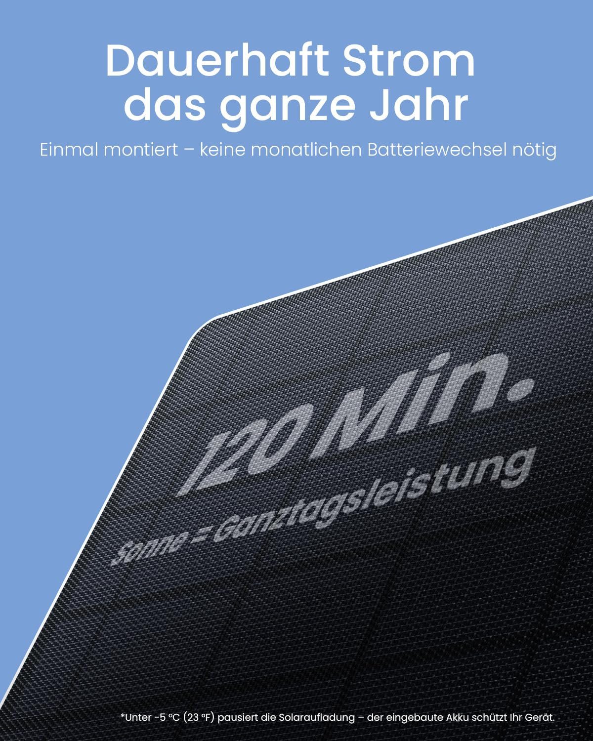 TWUFY Überwachungskamera ieGeek 24/7 AOV Überwachungskamera Aussen mit Auto-Tracking (Outdoor, Außenbereich, außen, Aussen, 5W Solarpanel & 9000mAh Akku, 30m Fa – Bild 5 von 5