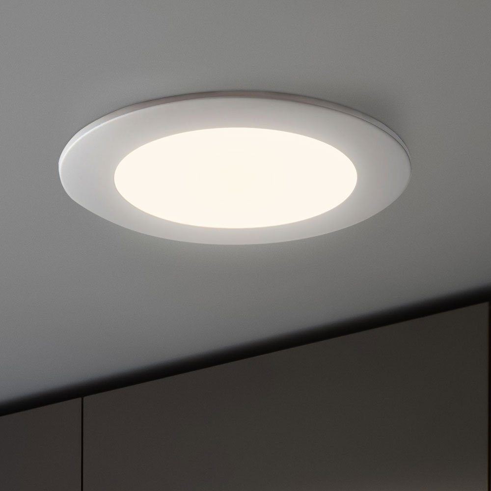 etc-shop LED Panel, LED Einbaustrahler flach LED Einbaupanel rund ...