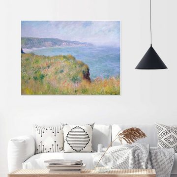Posterlounge Poster Claude Monet, Rand der Klippe, Pourville, Wohnzimmer Malerei