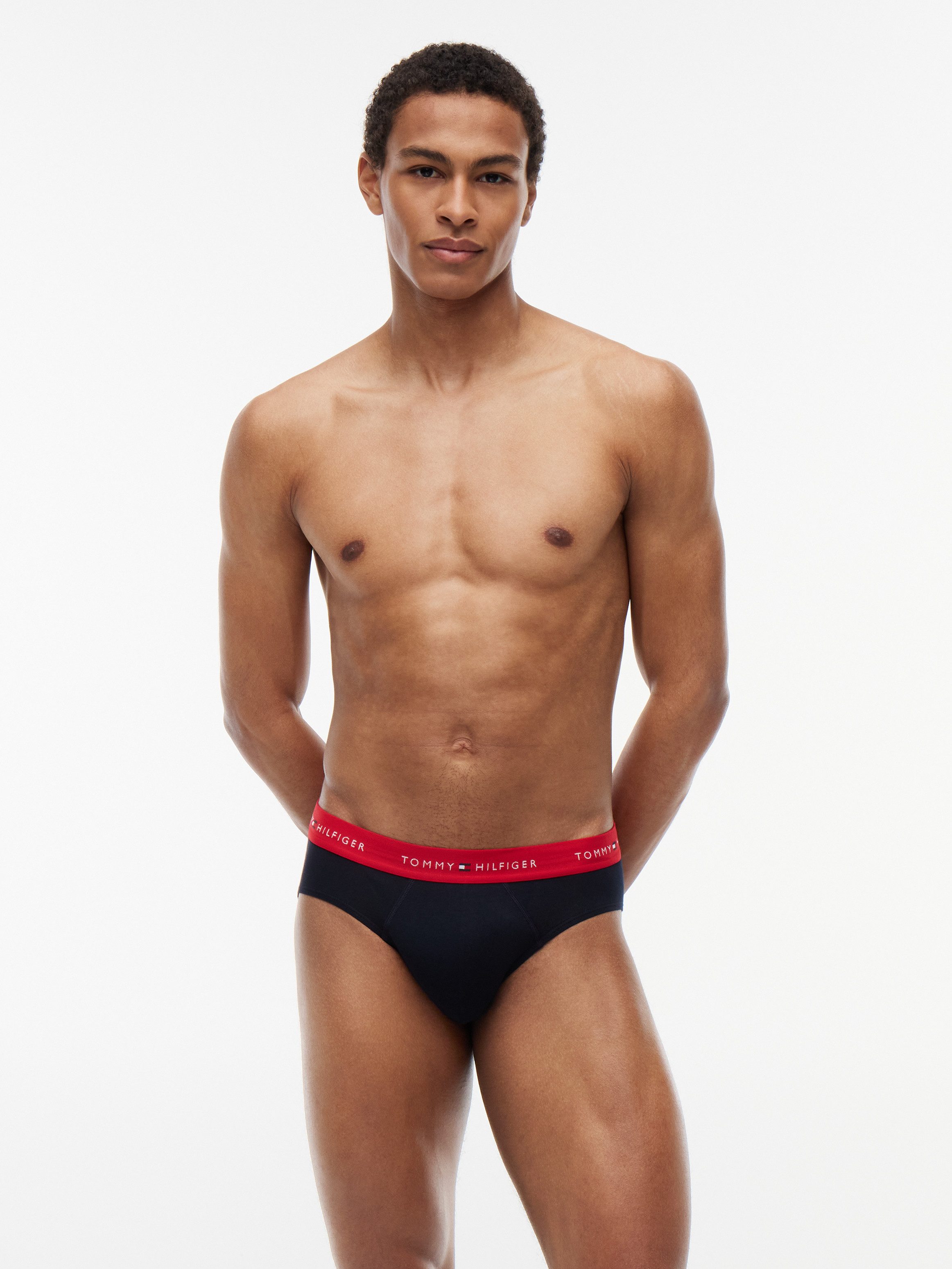 Tommy Hilfiger Underwear Slip 3P BRIEF DTM (Packung, 3-St., 3er) mit Logo-Elastikbund