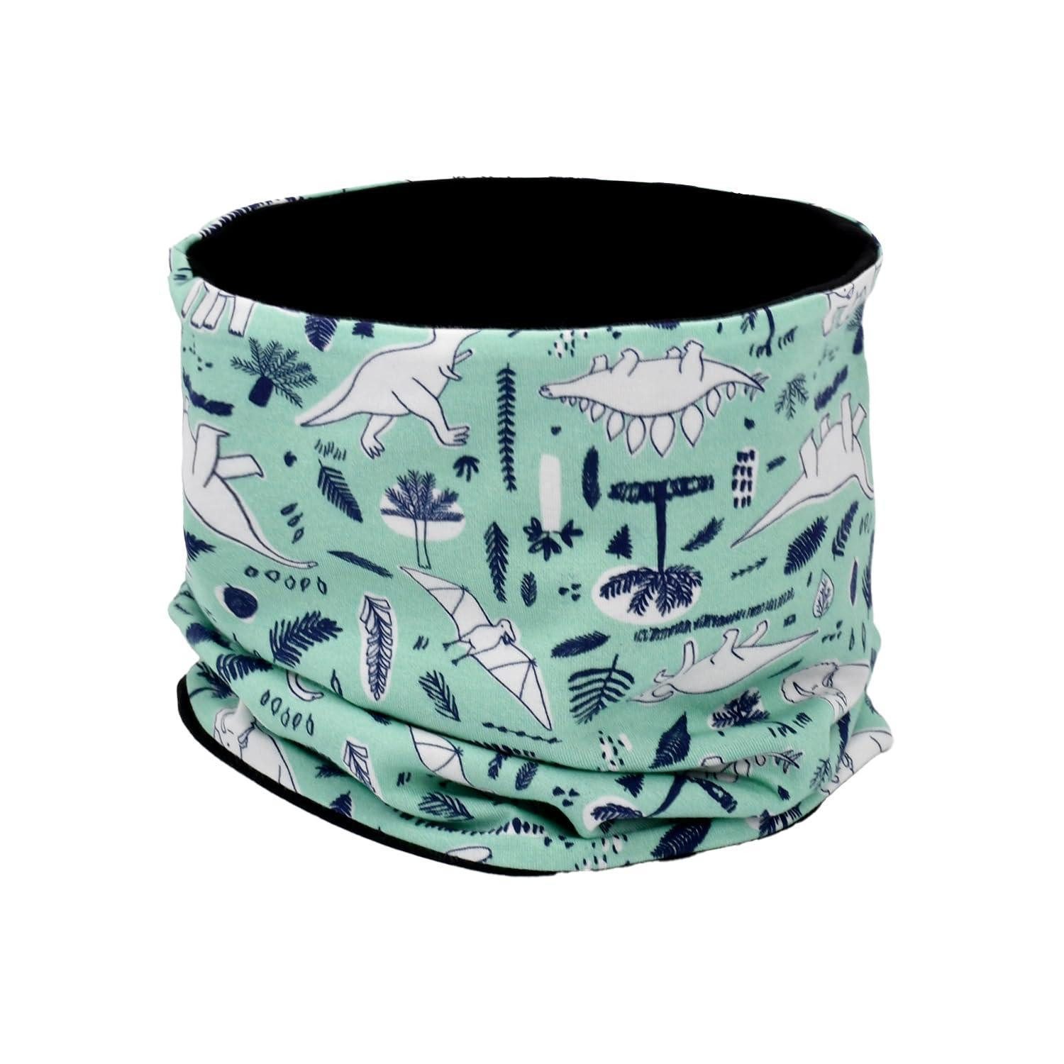 LuxusKollektion Multifunktionstuch Schal Kinder Baumwolle Dinosaurs 3-8 Jahre, (1-St)