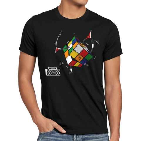 style3 Print-Shirt Herren T-Shirt Cube Breakdance zauberwürfel sheldon