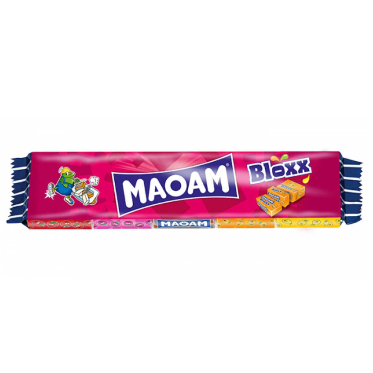 MAOAM Süßigkeit, Maoam Bloxx 10x5er einzeln gewickelte Kaubonbons 5fach sortiert 220g
