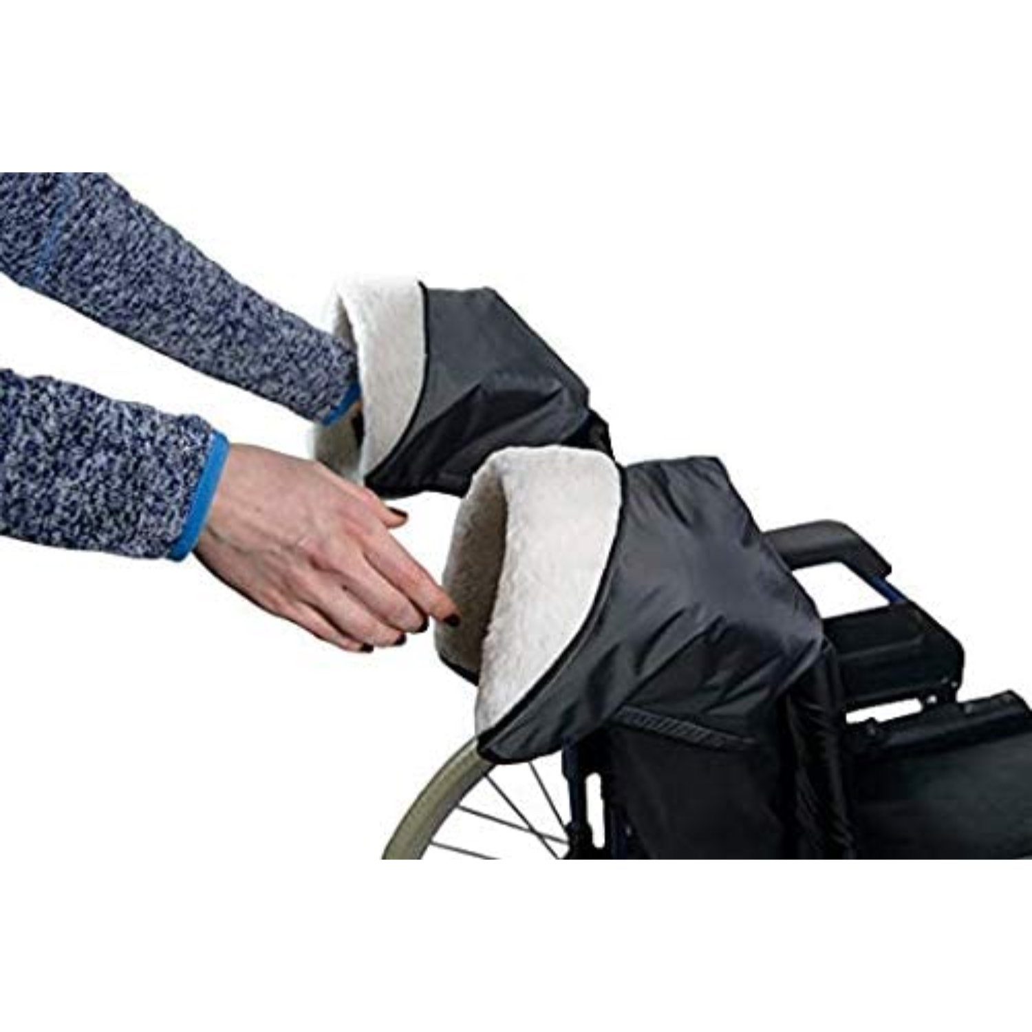 Handschuhe Handmuff Sundo Rollatorhandschuhe Rollstuhlhandschuhe Homecare Gehhilfe Fleecehandschuhe