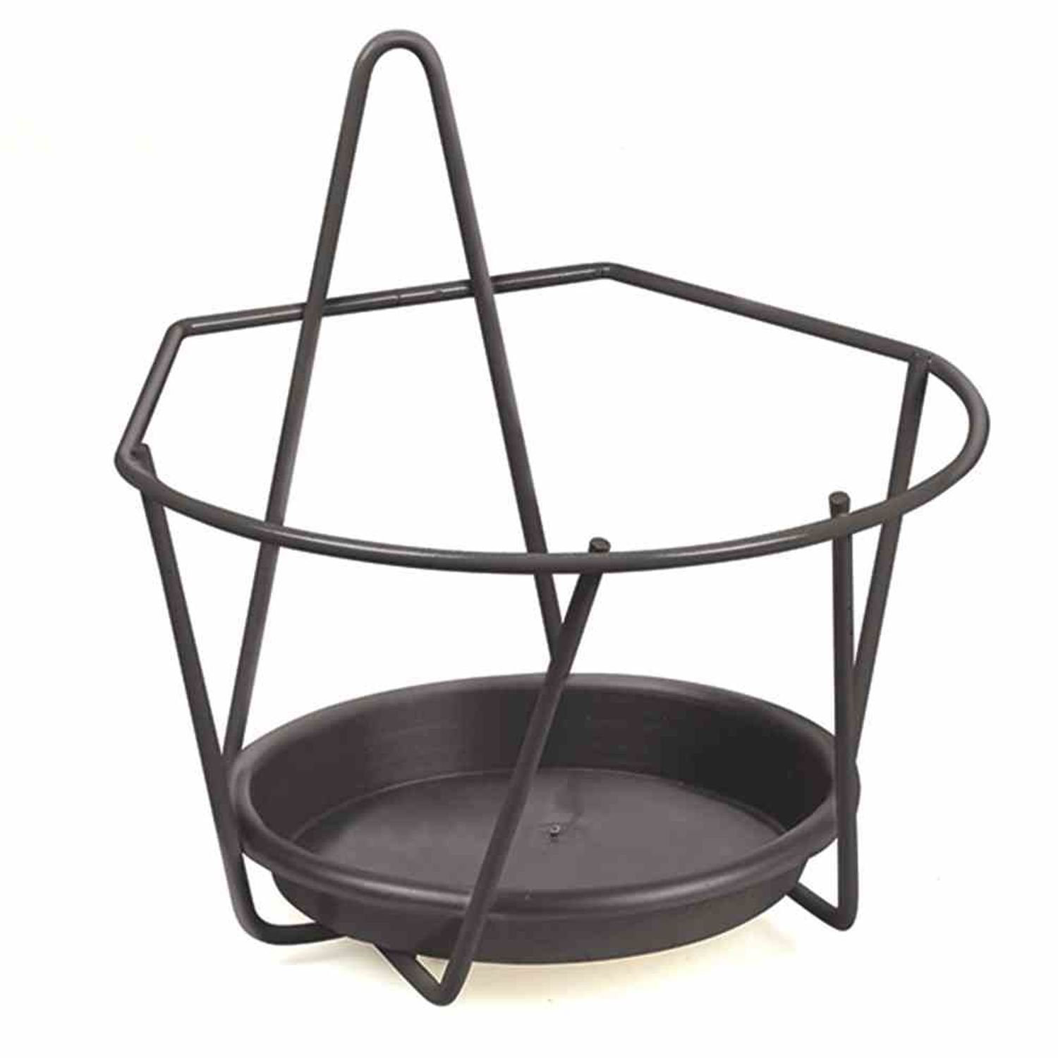 Jardifer Blumenkastenhalter Wand-Blumentopfhalter grau, Ø 16 cm günstig online kaufen